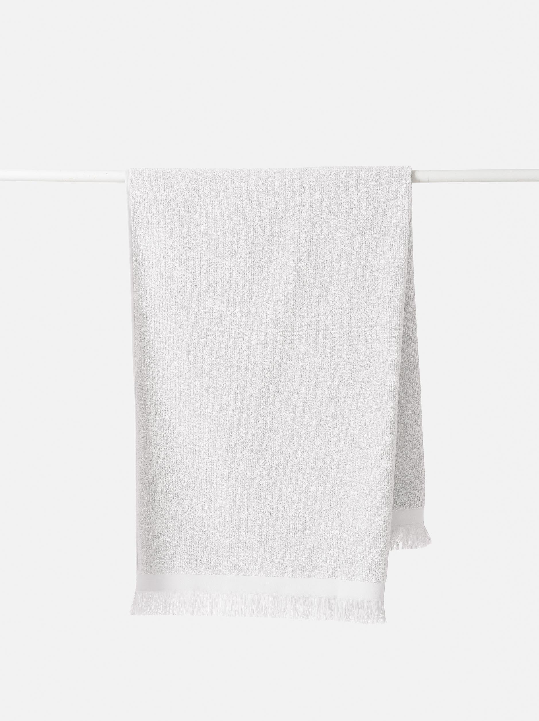 Ribbed Bath Sheet White / Bath Sheet