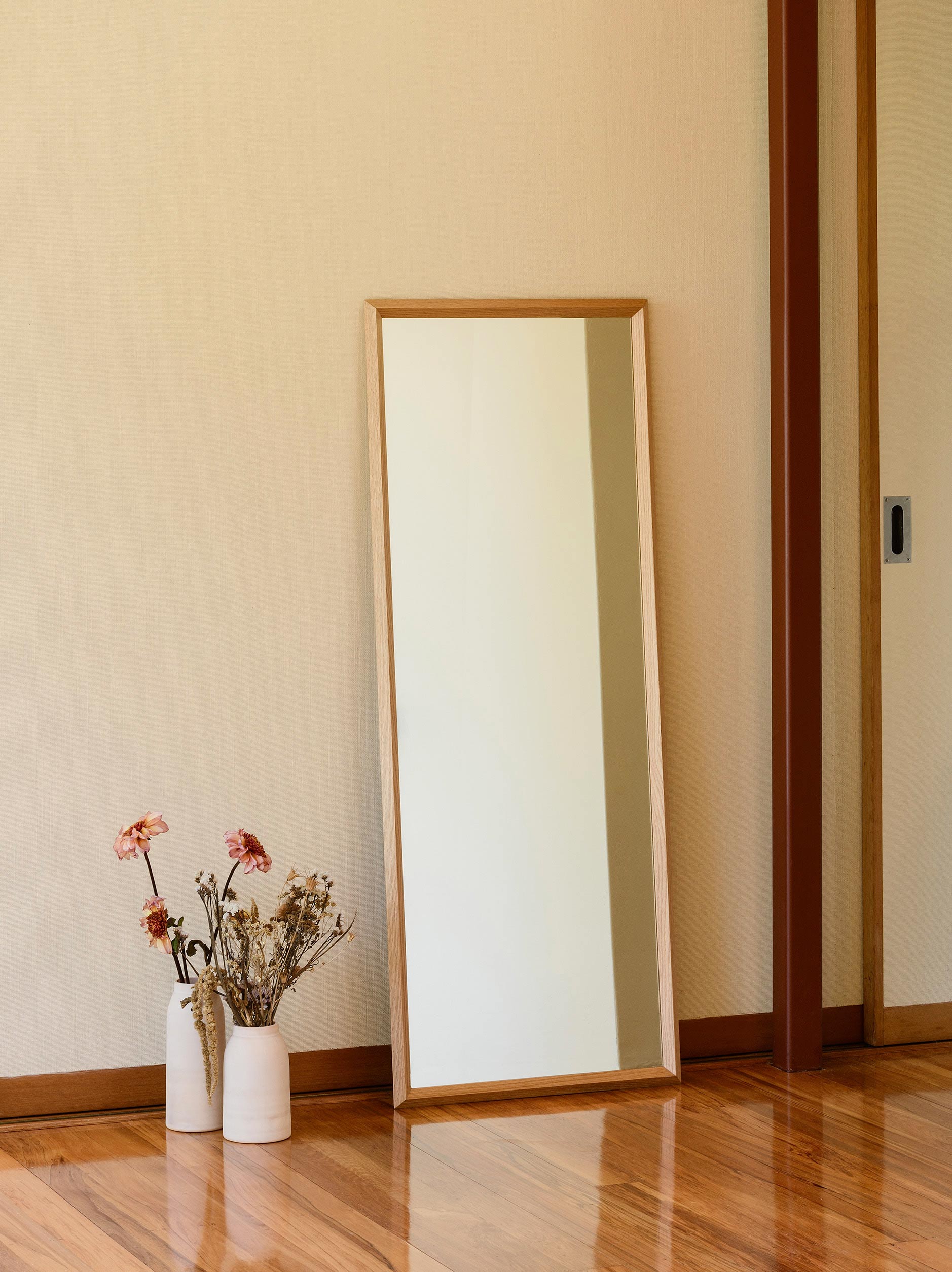 Pitch Full Length Mirror Oak / One Size