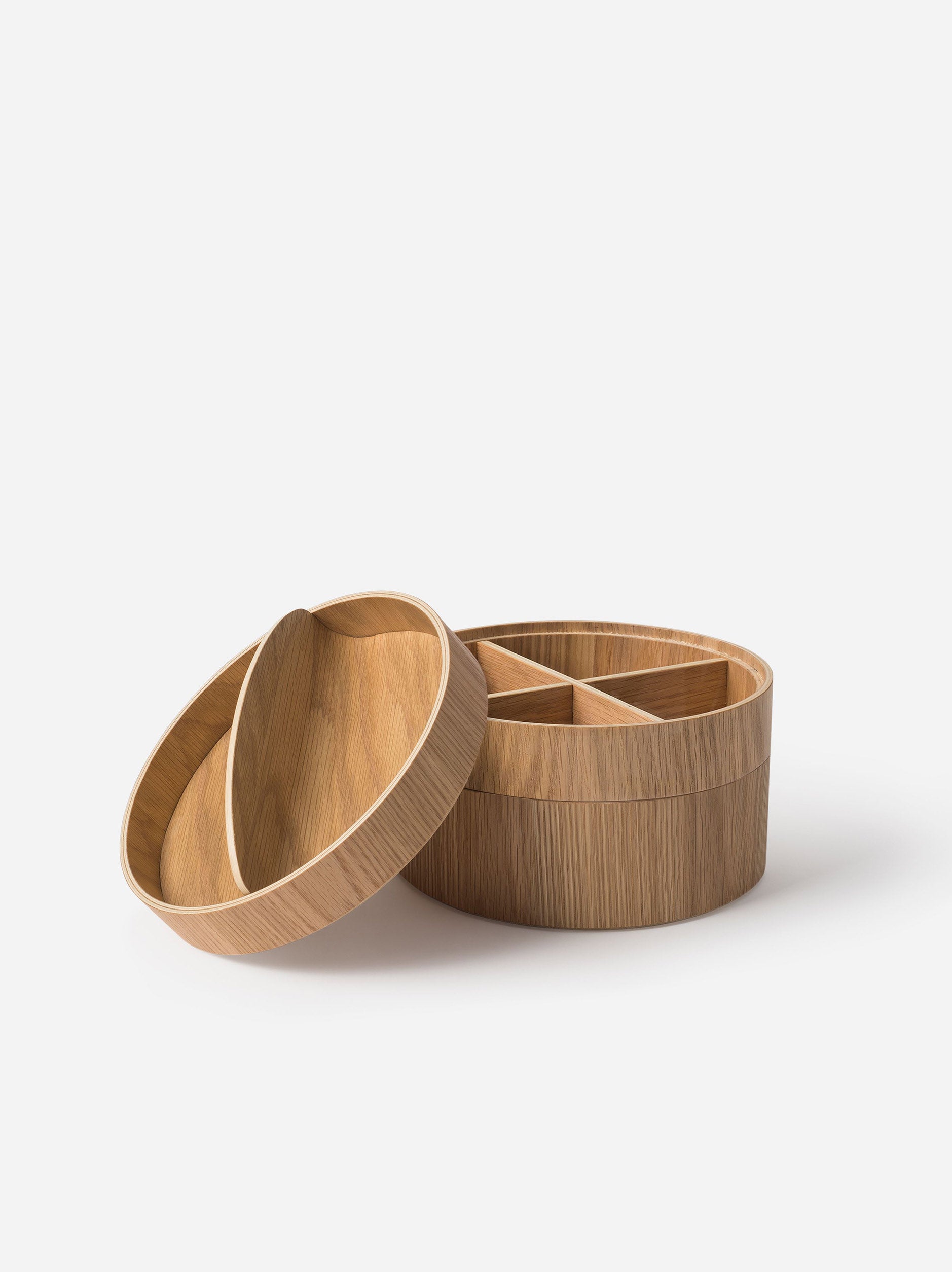 Gaussian 3 Tier Vessel Natural Oak / Large