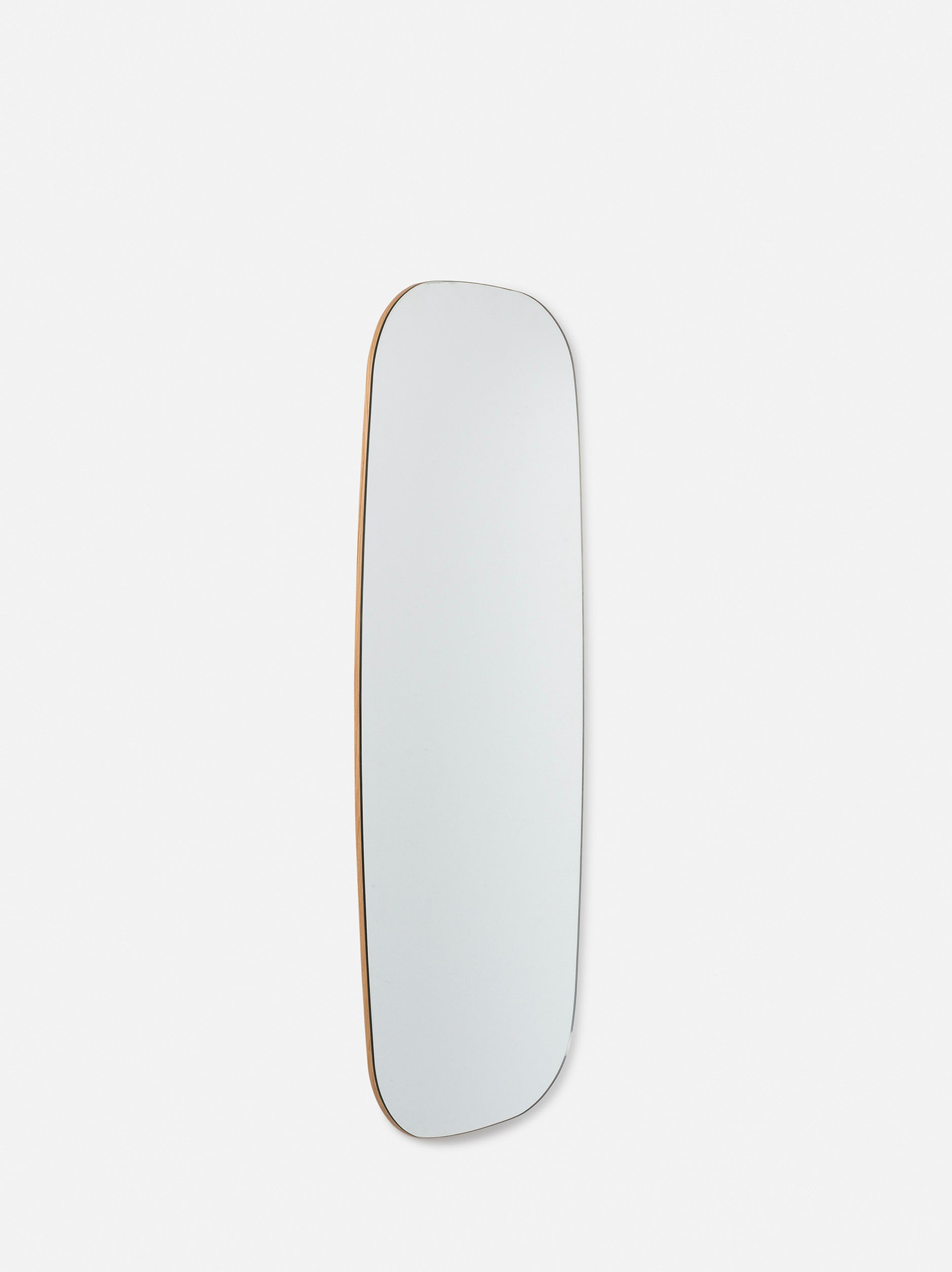 Oval Full Length Mirror Natural Oak / One Size