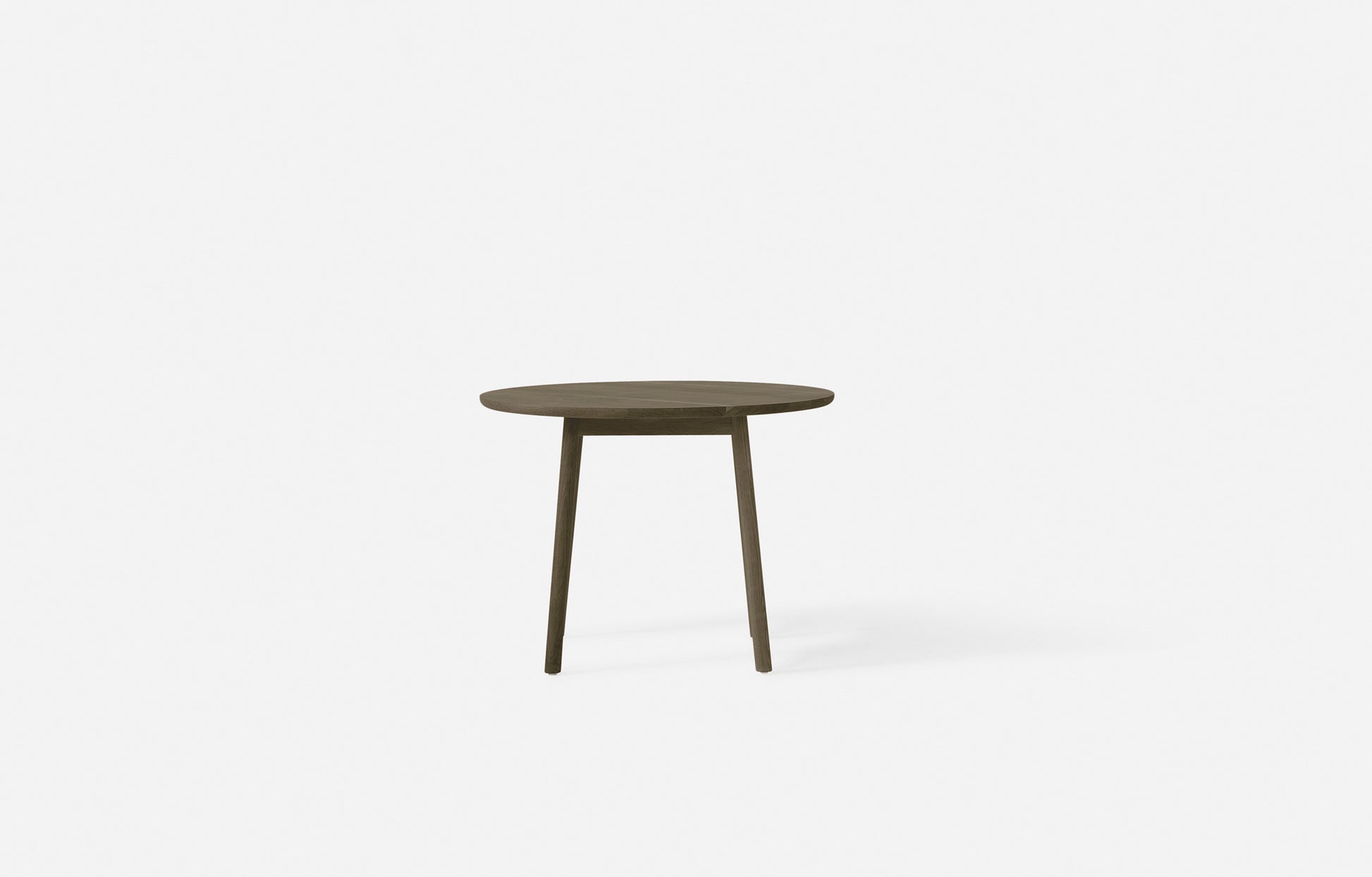 Radial Round Dining Table Smoked Oak / 100cmdiax73cmh