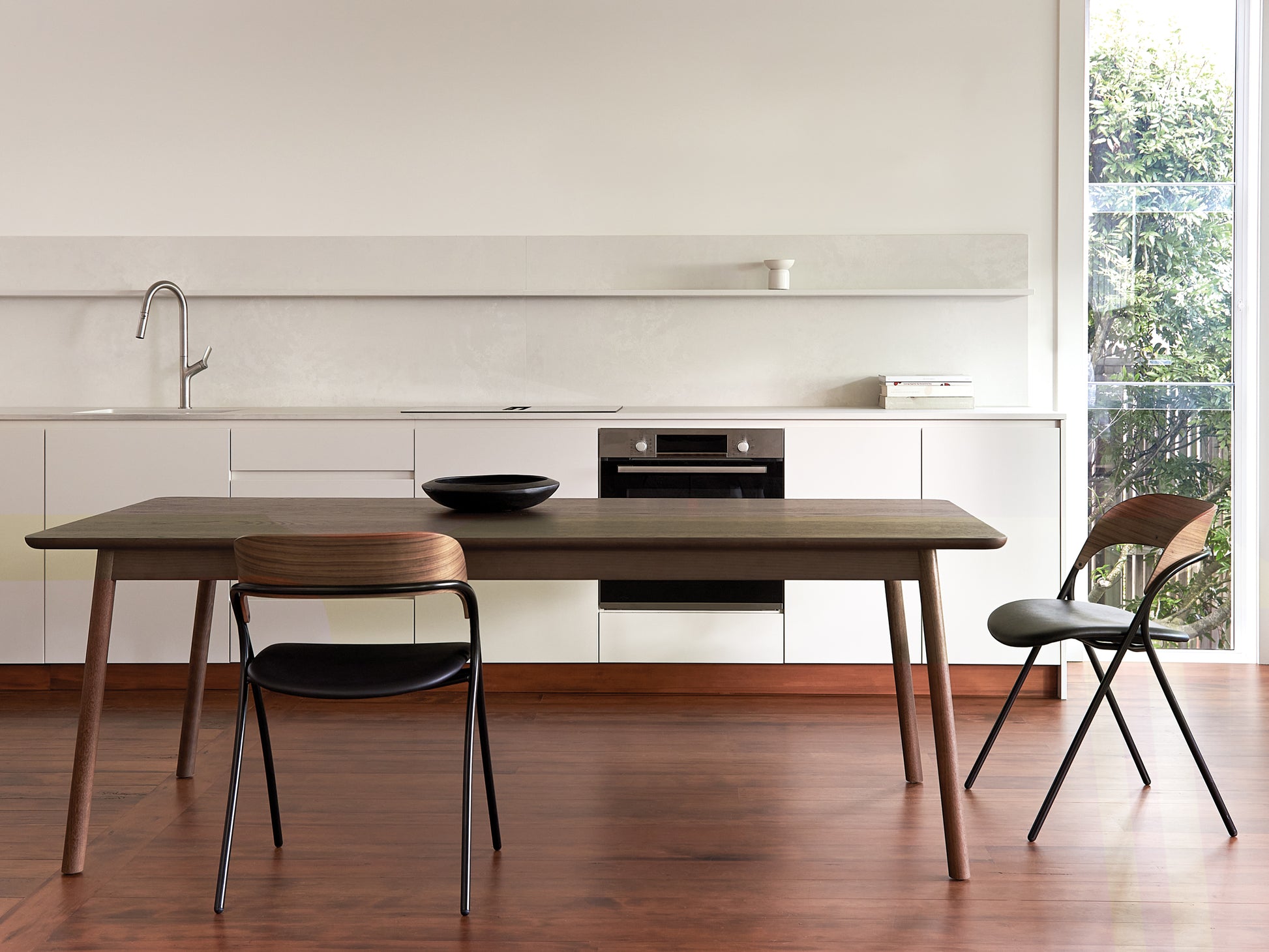 Radial Dining Table Smoked Oak / 2.1m