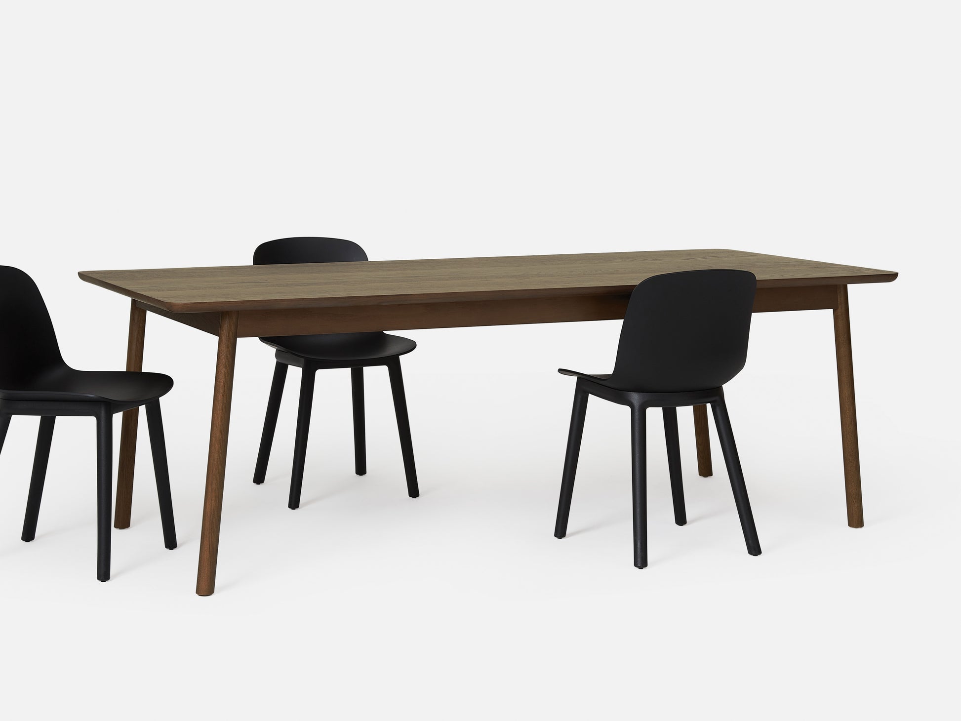 Radial Dining Table Smoked Oak / 2.1m