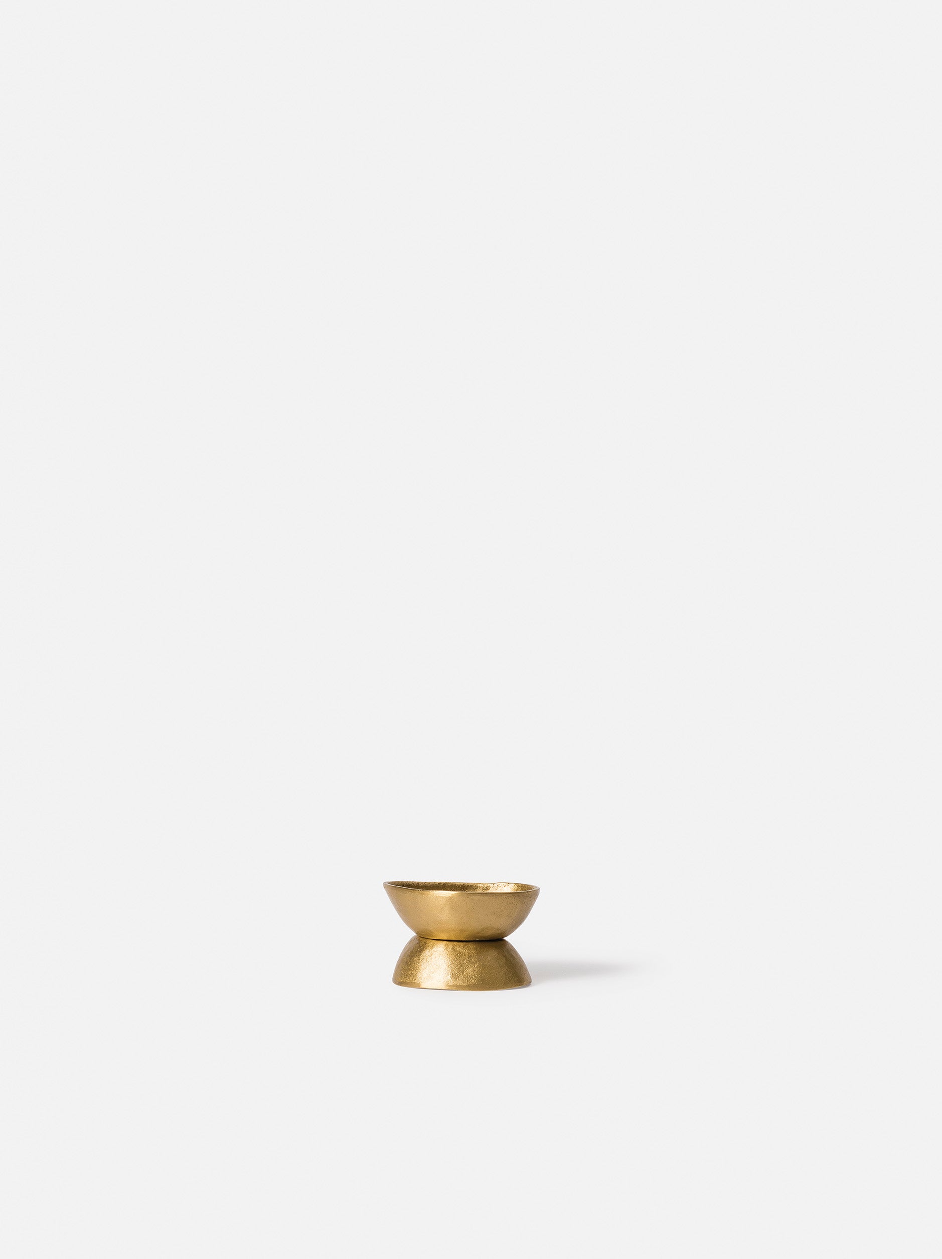 Pebble Candle Holder Brass / 9.5cmdiax5.5cmh