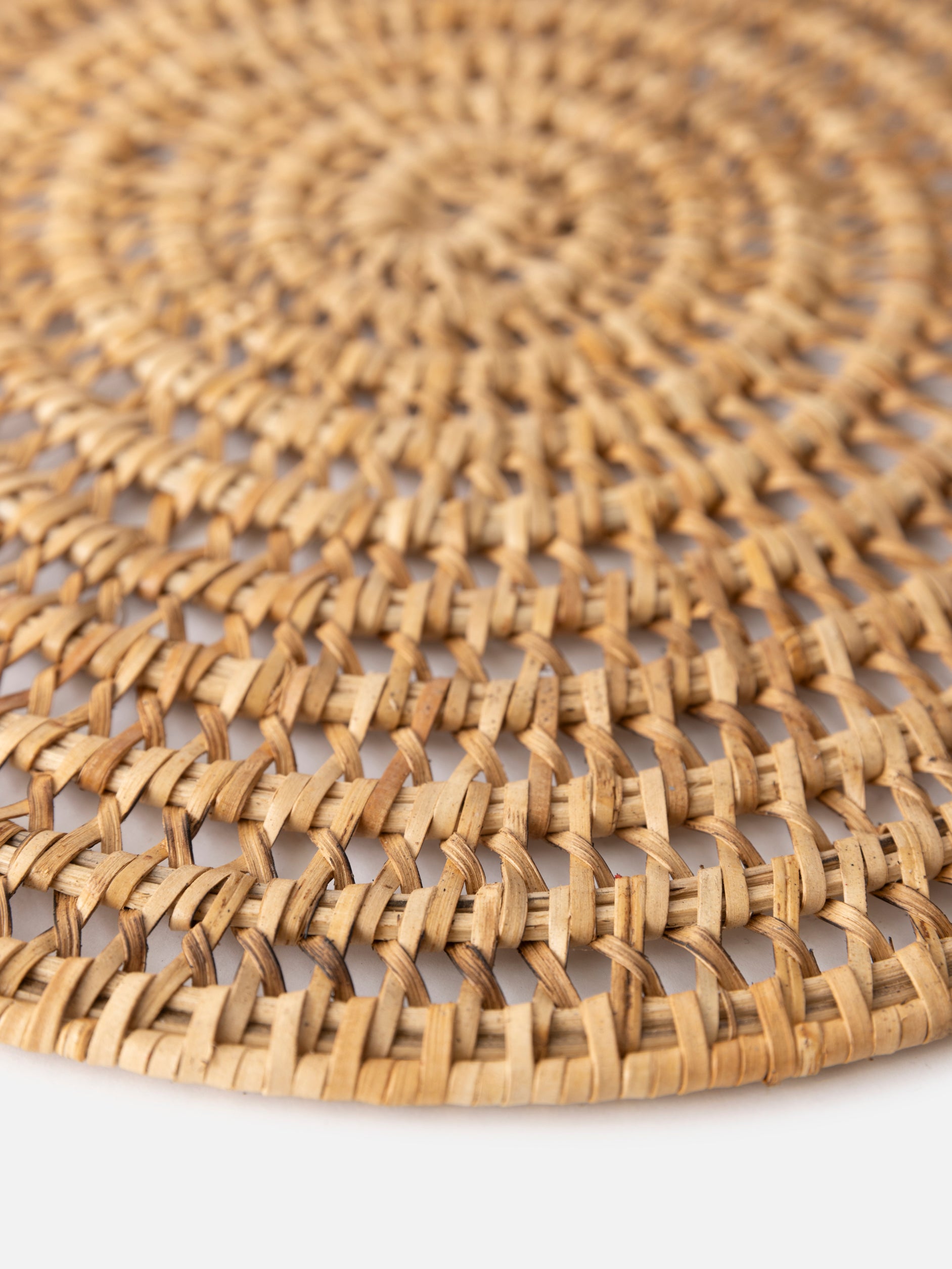 Rattan Round Placemat Natural / Large
