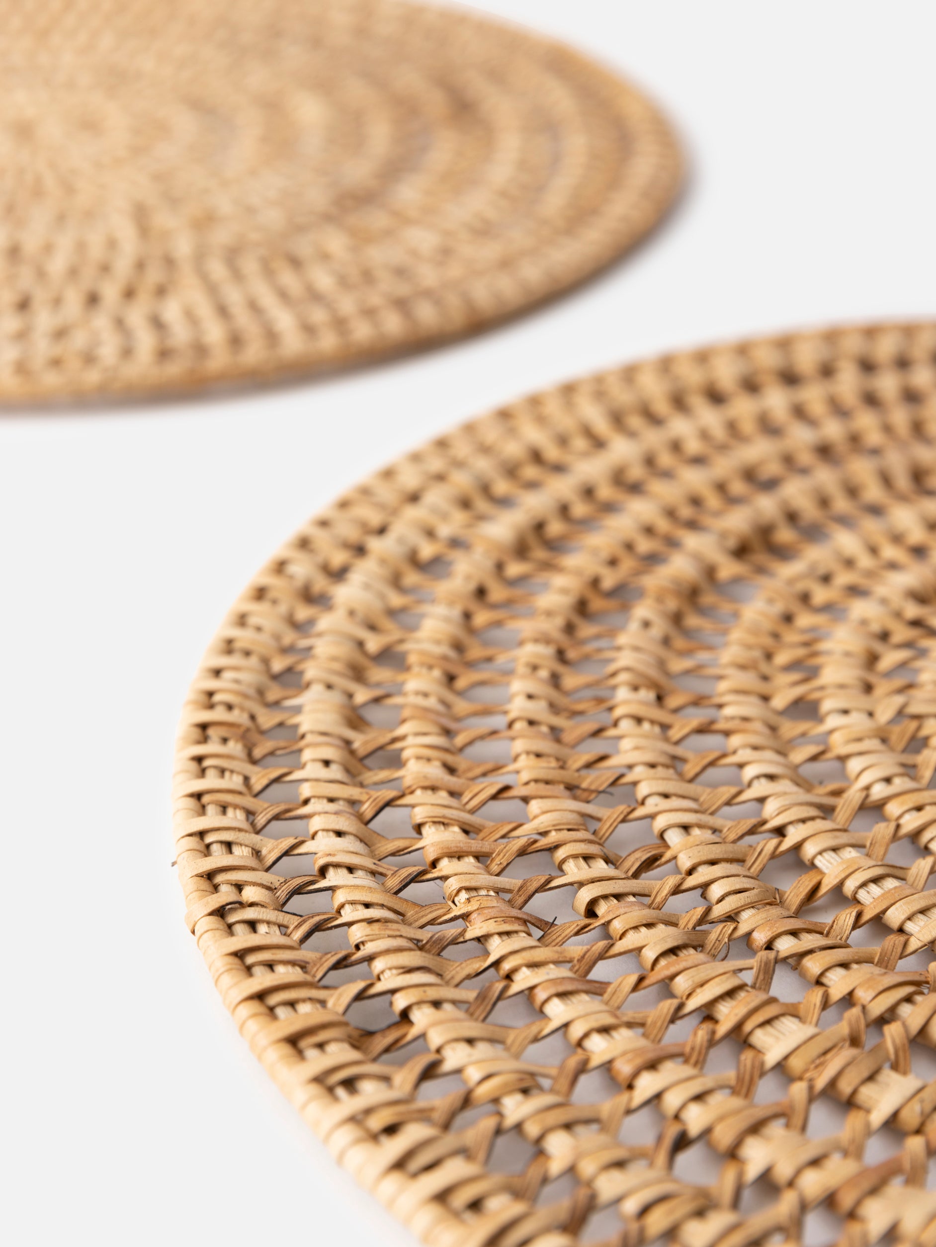 Rattan Round Placemat Natural / Small