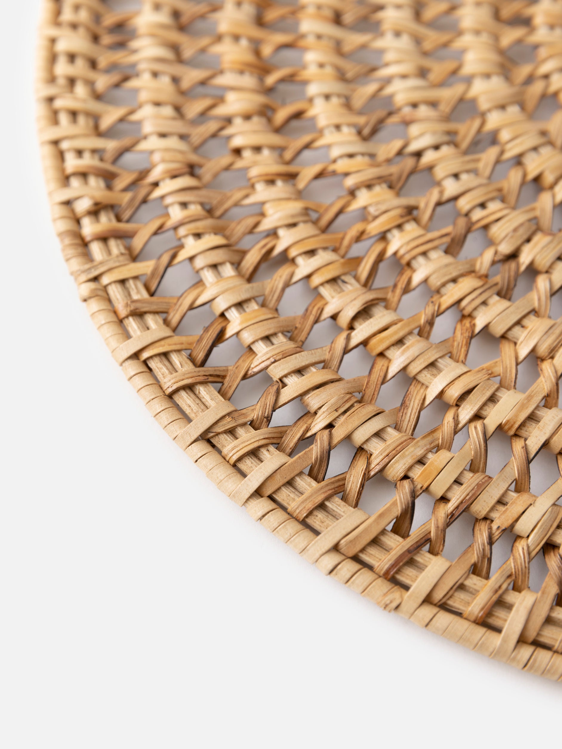 Rattan Round Placemat Natural / Small