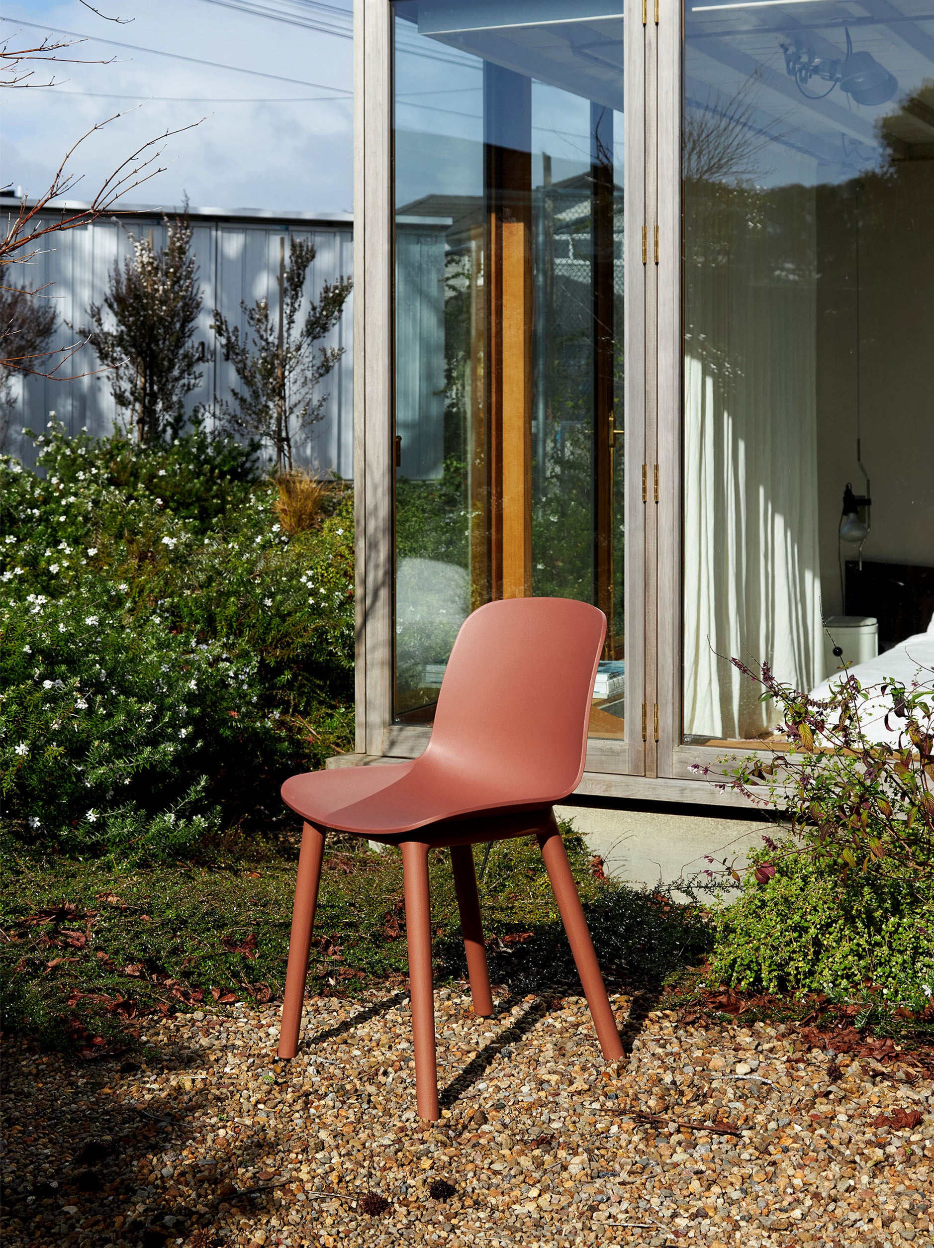 Acre Chair Eco Plastic Brick Red / One Size