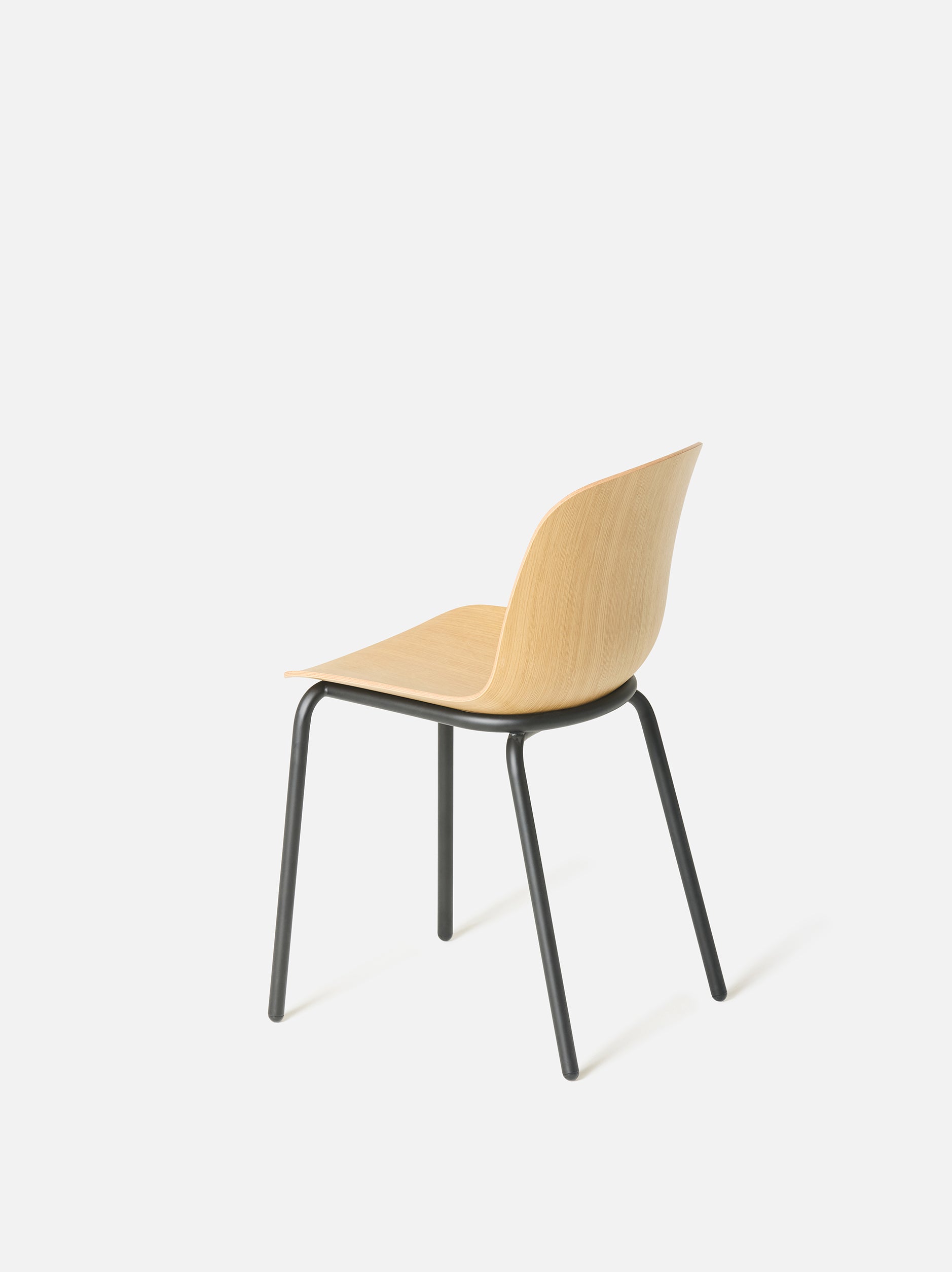 Acre Chair w/ Metal Base Oak/Black / One Size