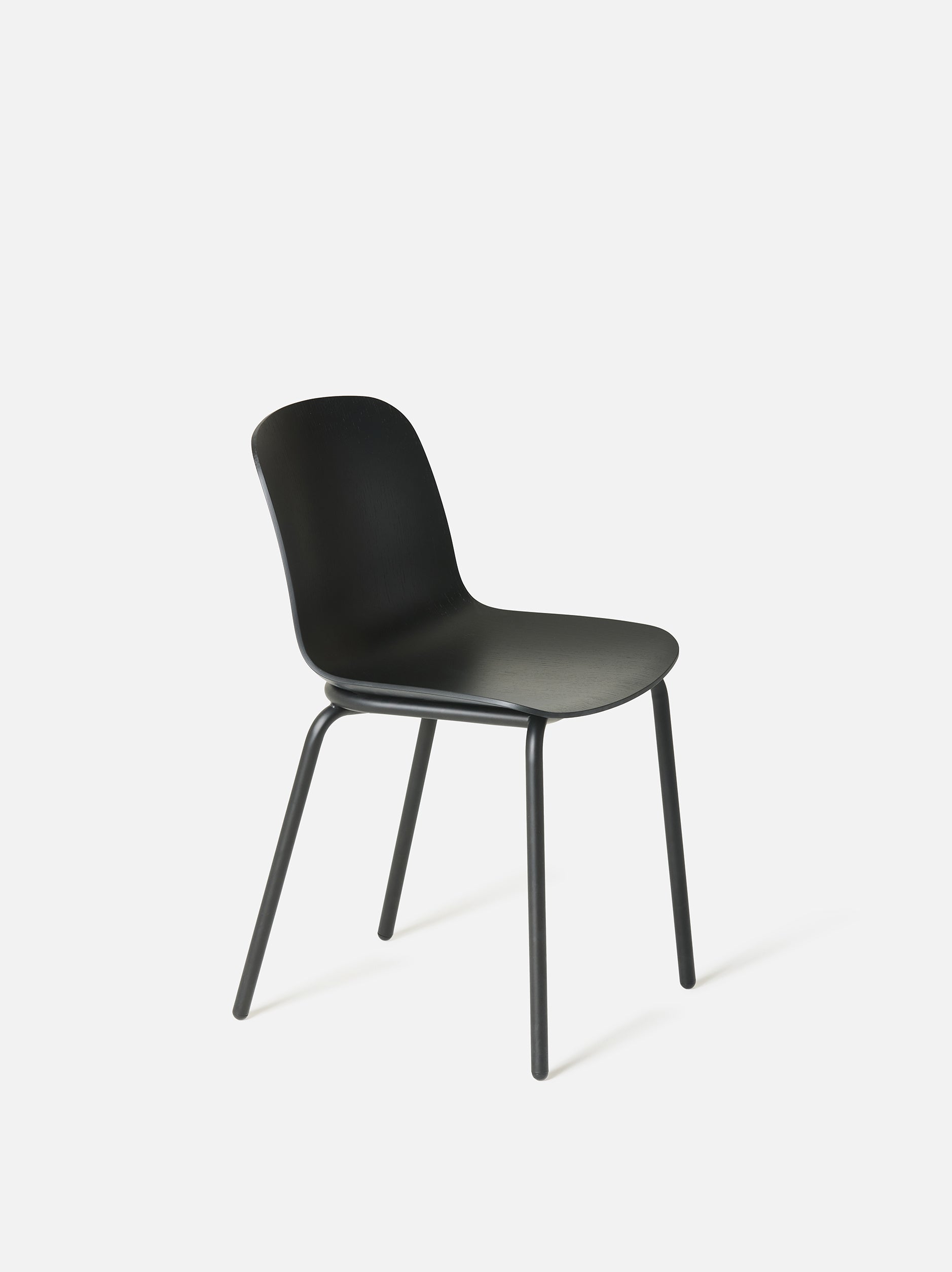 Acre Chair w/ Metal Base Black Oak/Black / One Size