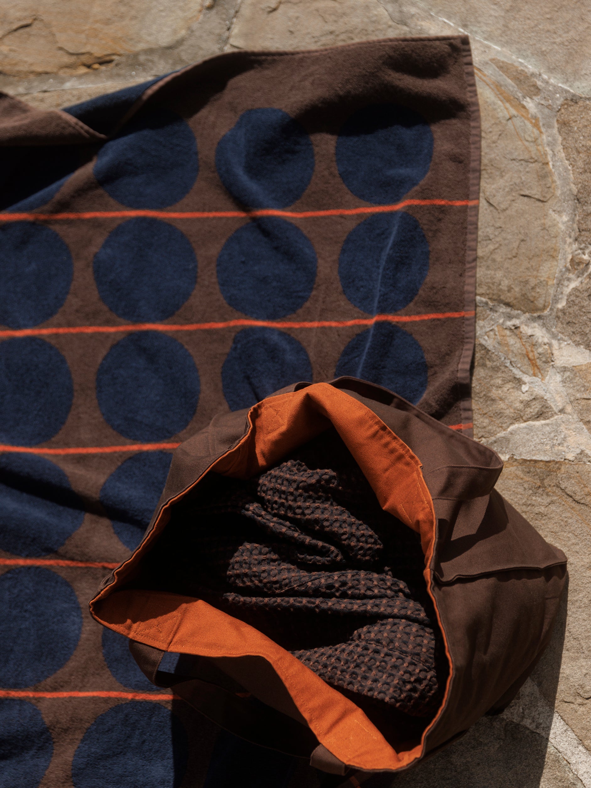 Cala Beach Bag Rye/Paprika / One Size
