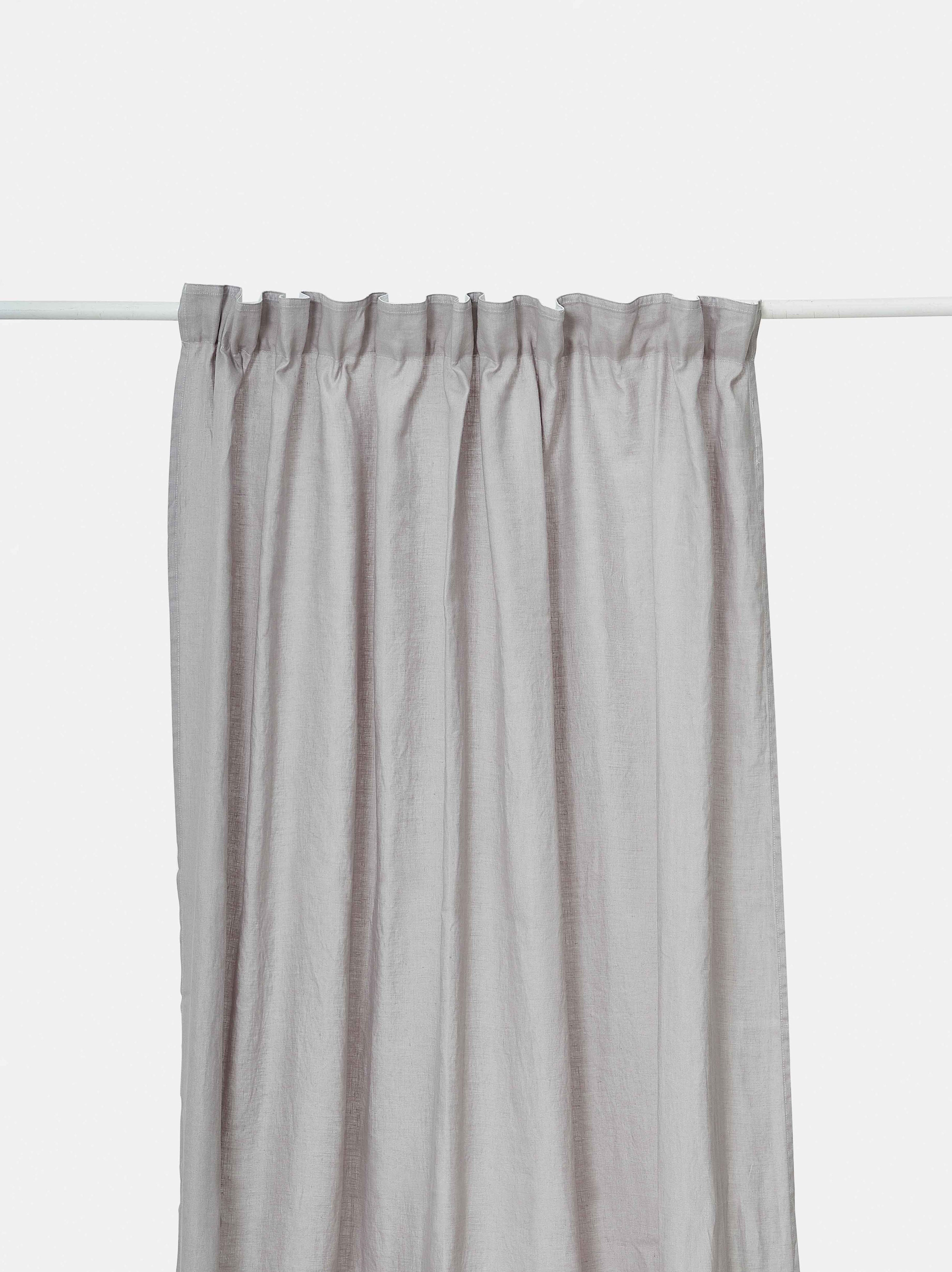 Washed Linen Curtain Grey / Small