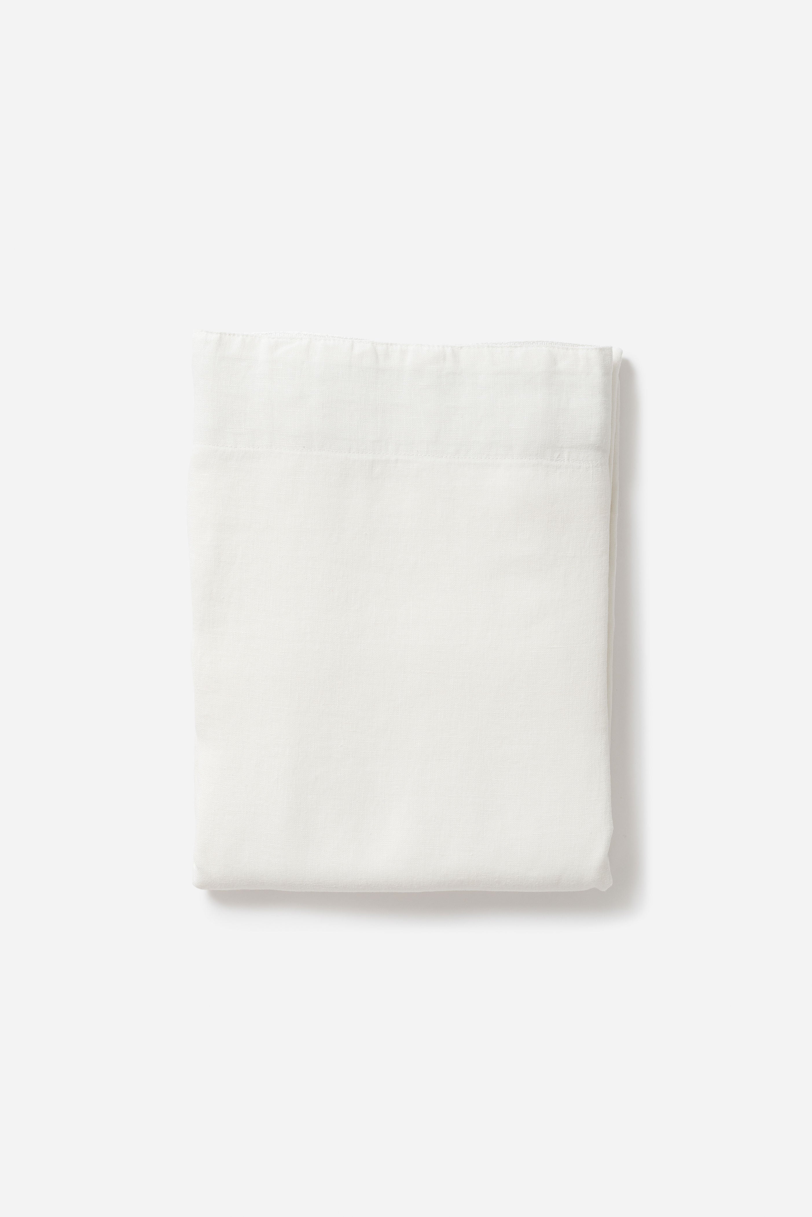 Wide Washed Linen Curtain Ecru / Large
