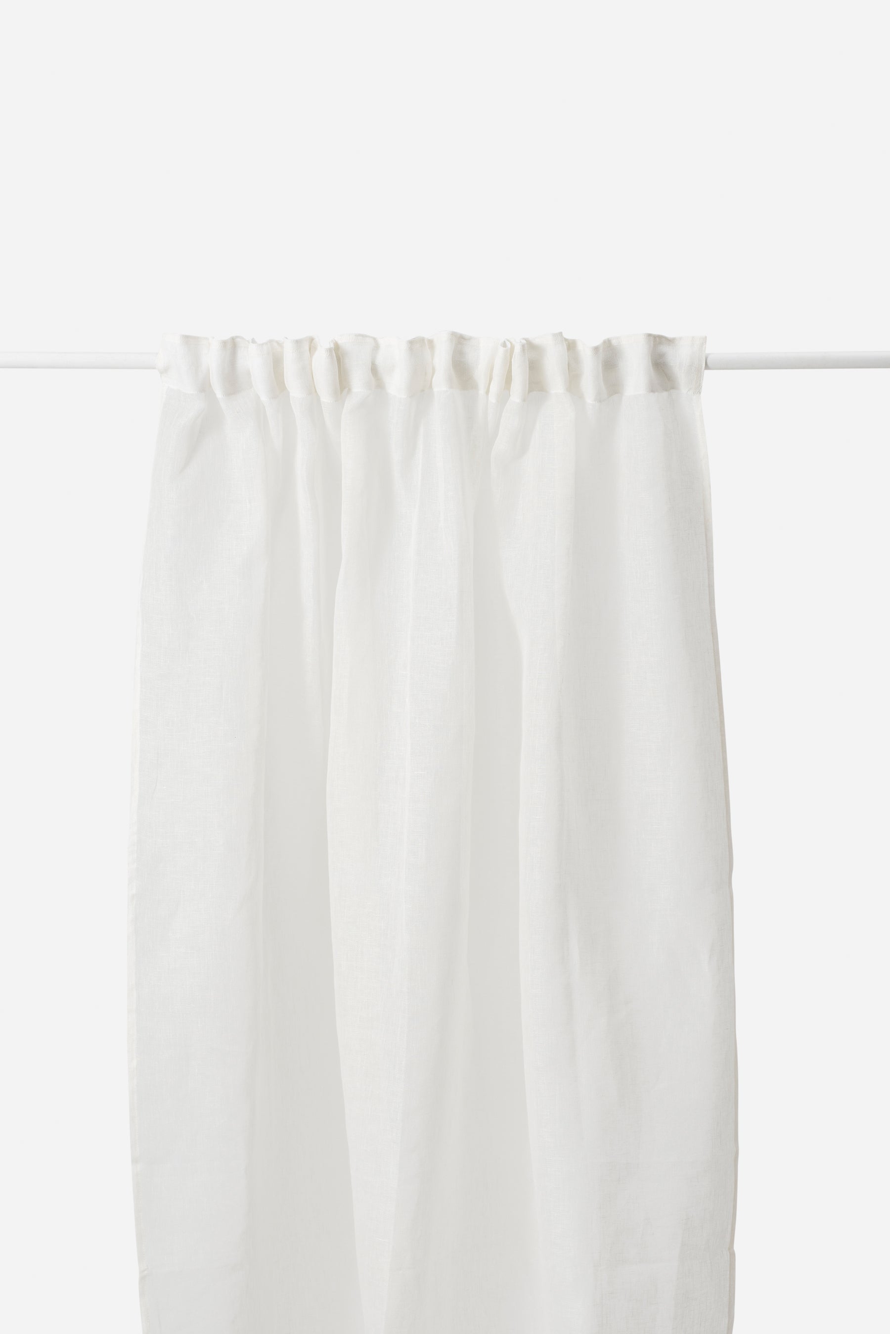 Wide Linen Voile Curtain Ecru / Large