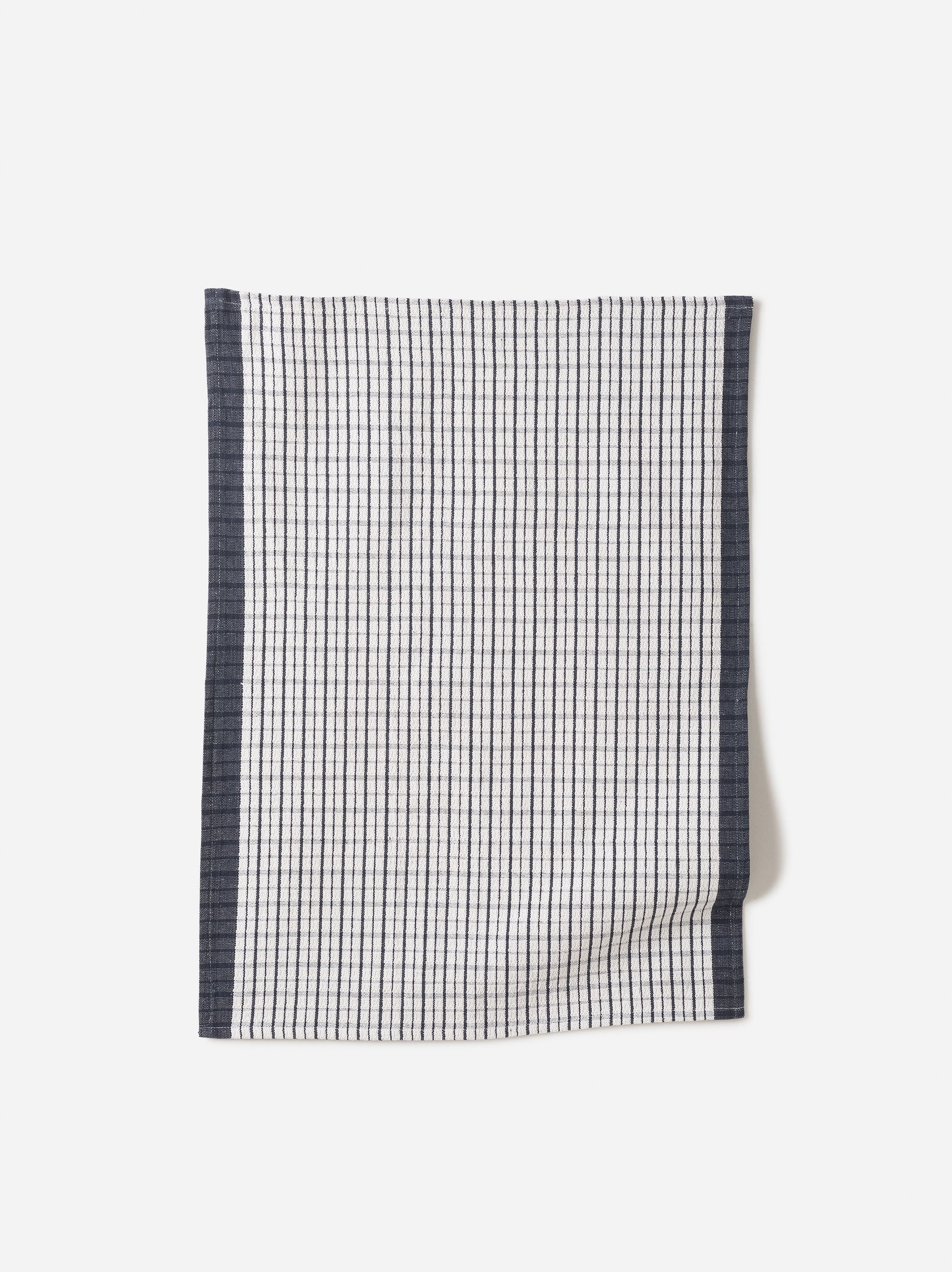 Heavy Cotton Tea Towel Navy/White / 55x75cm
