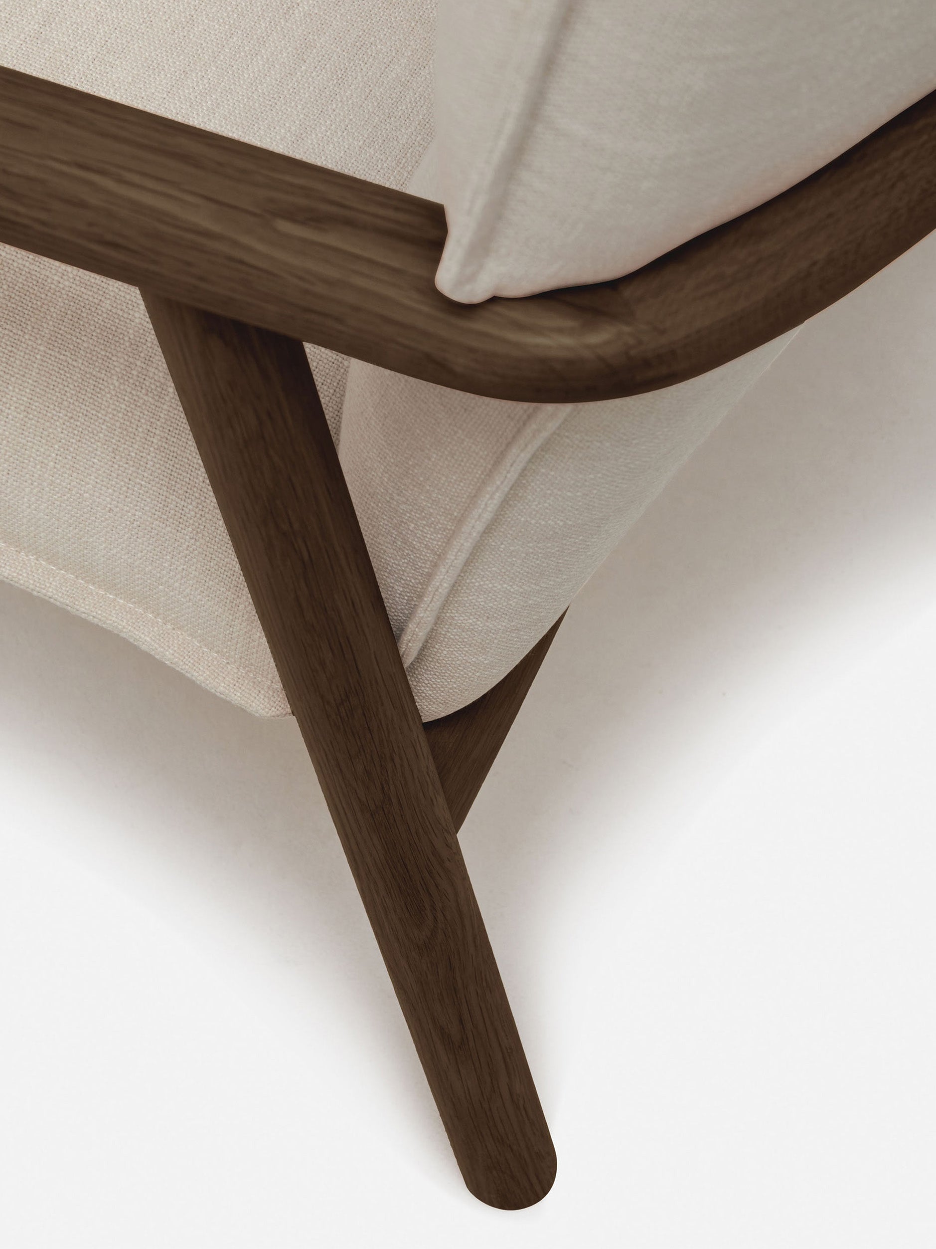 Label Armchair High Oak/Ecru / High
