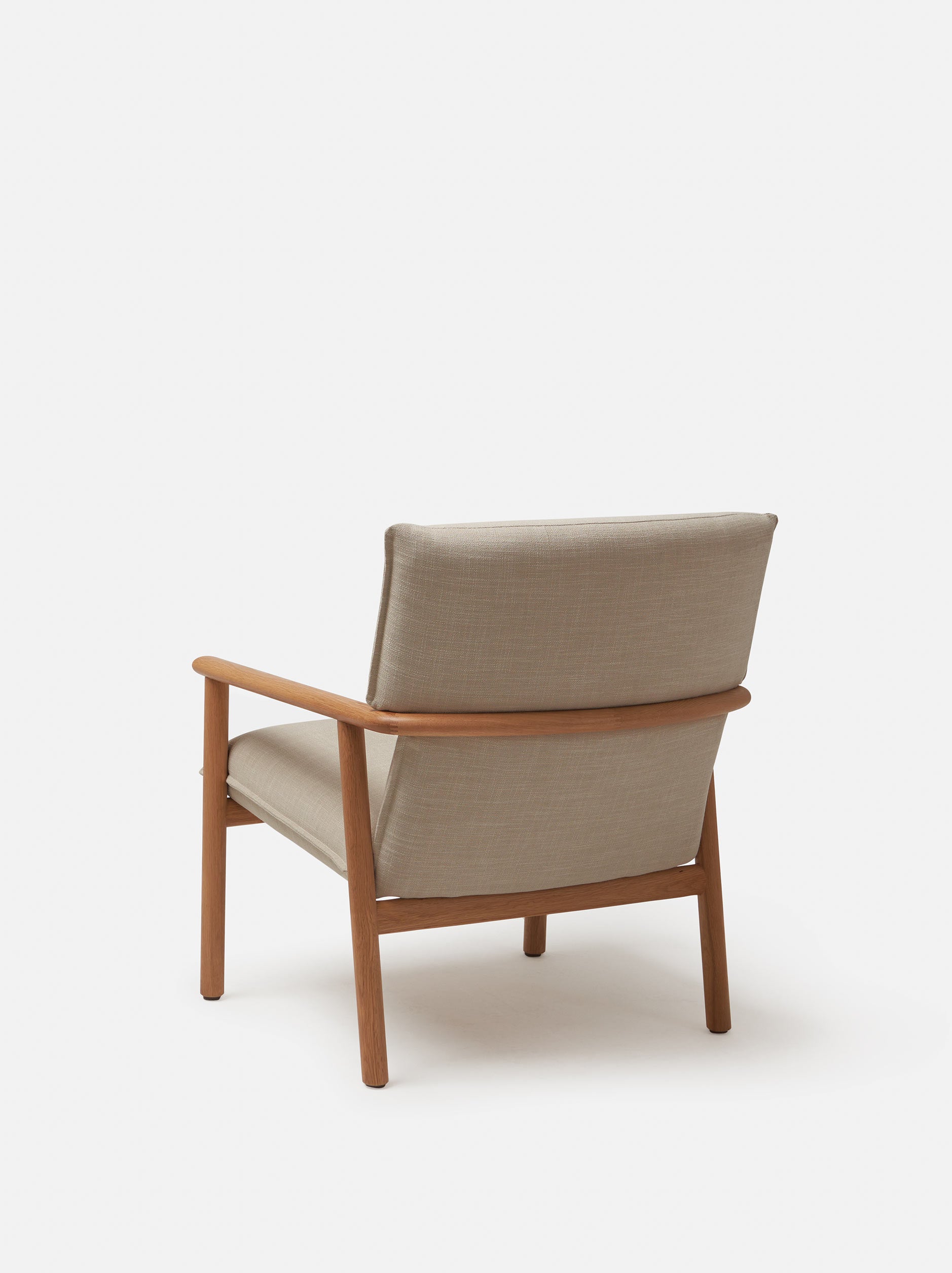 Label Armchair High Oak/Beige / High