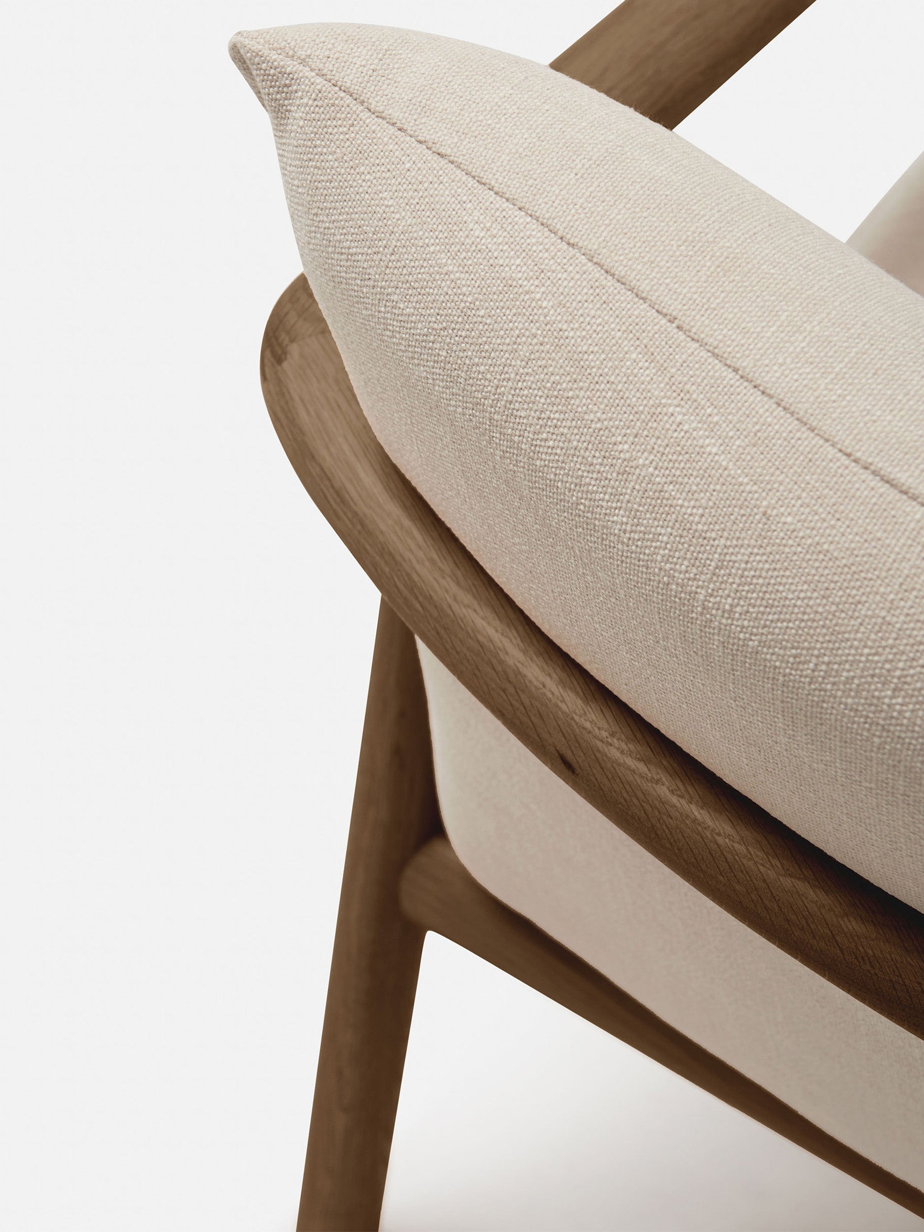 Label Armchair Low Oak/Ecru / Low