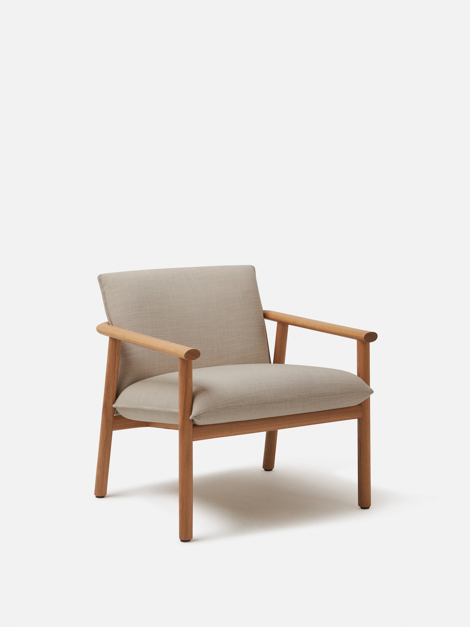 Label Armchair Low Oak/Beige / Low