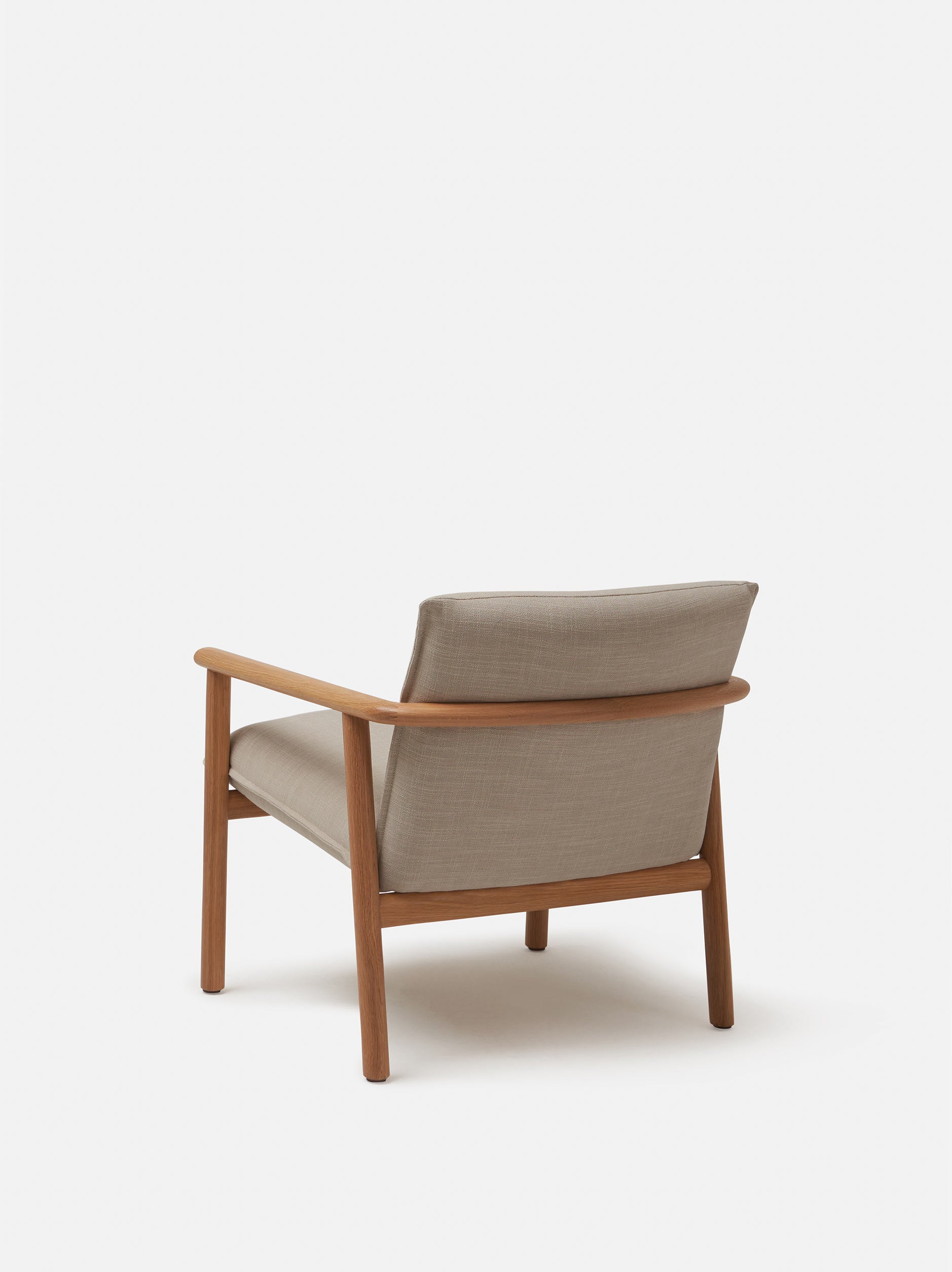 Label Armchair Low Oak/Beige / Low