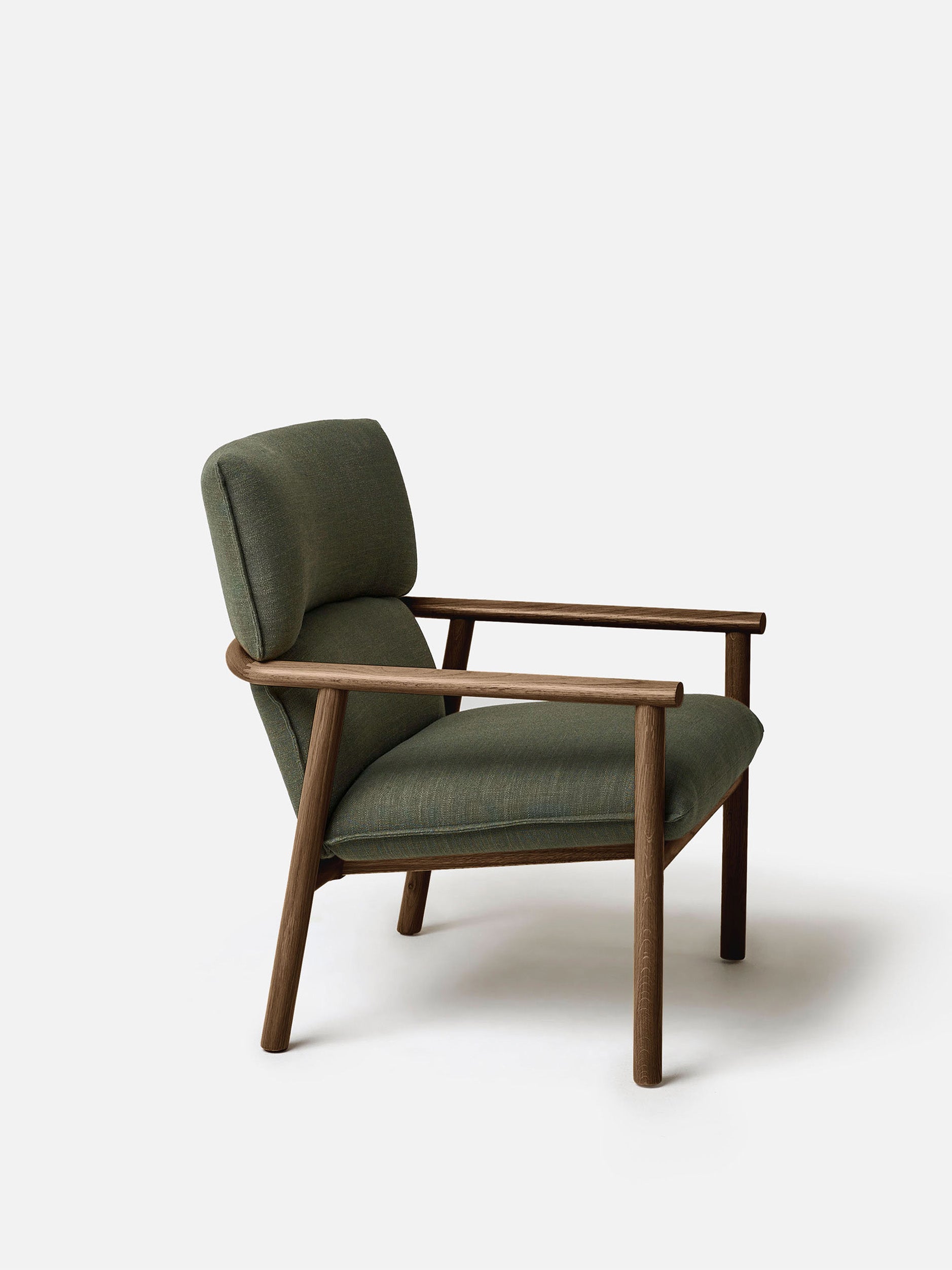 Label Armchair High Oak/Olive / High