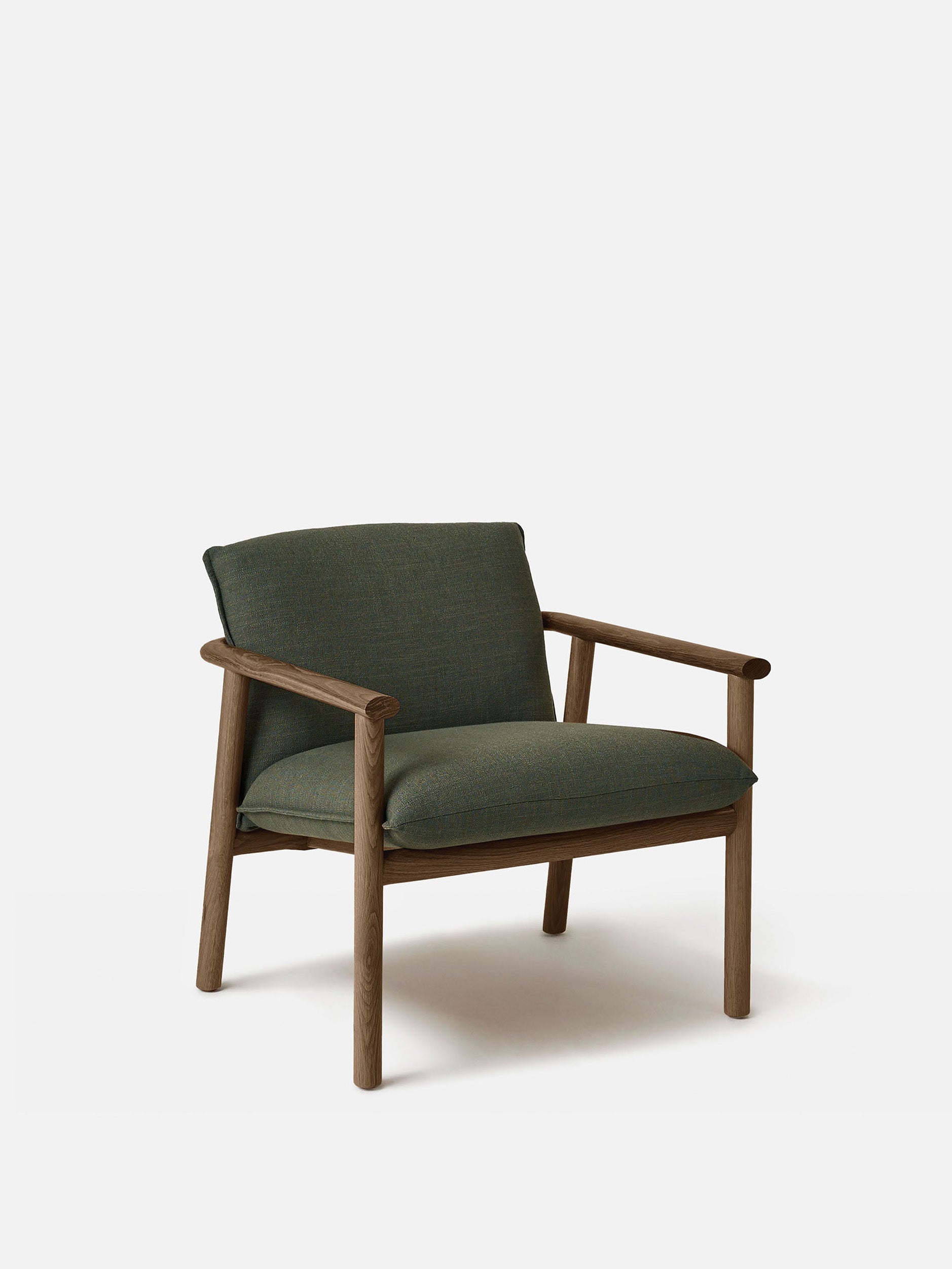 Label Armchair Low Oak/Olive / Low