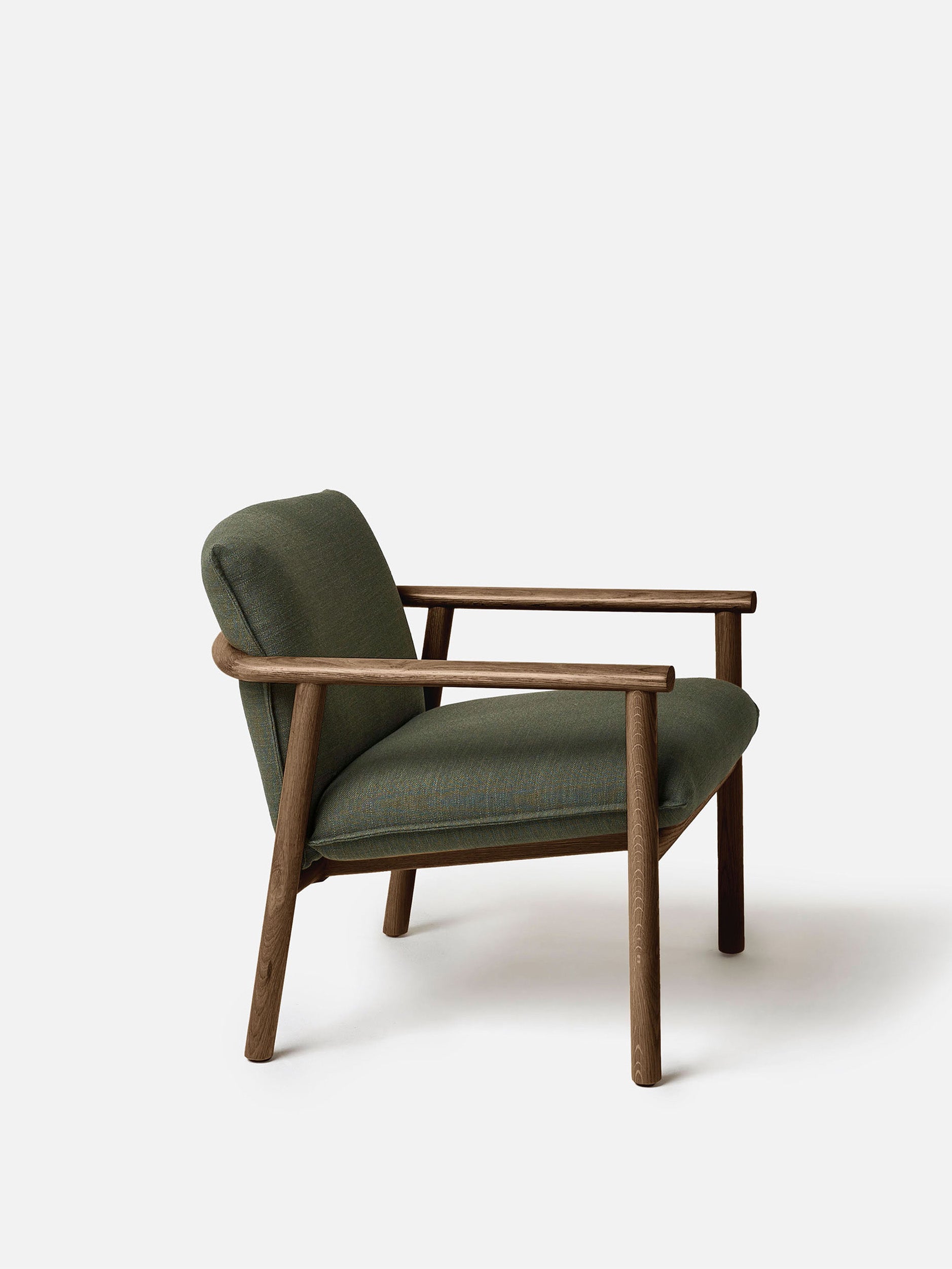 Label Armchair Low Oak/Olive / Low