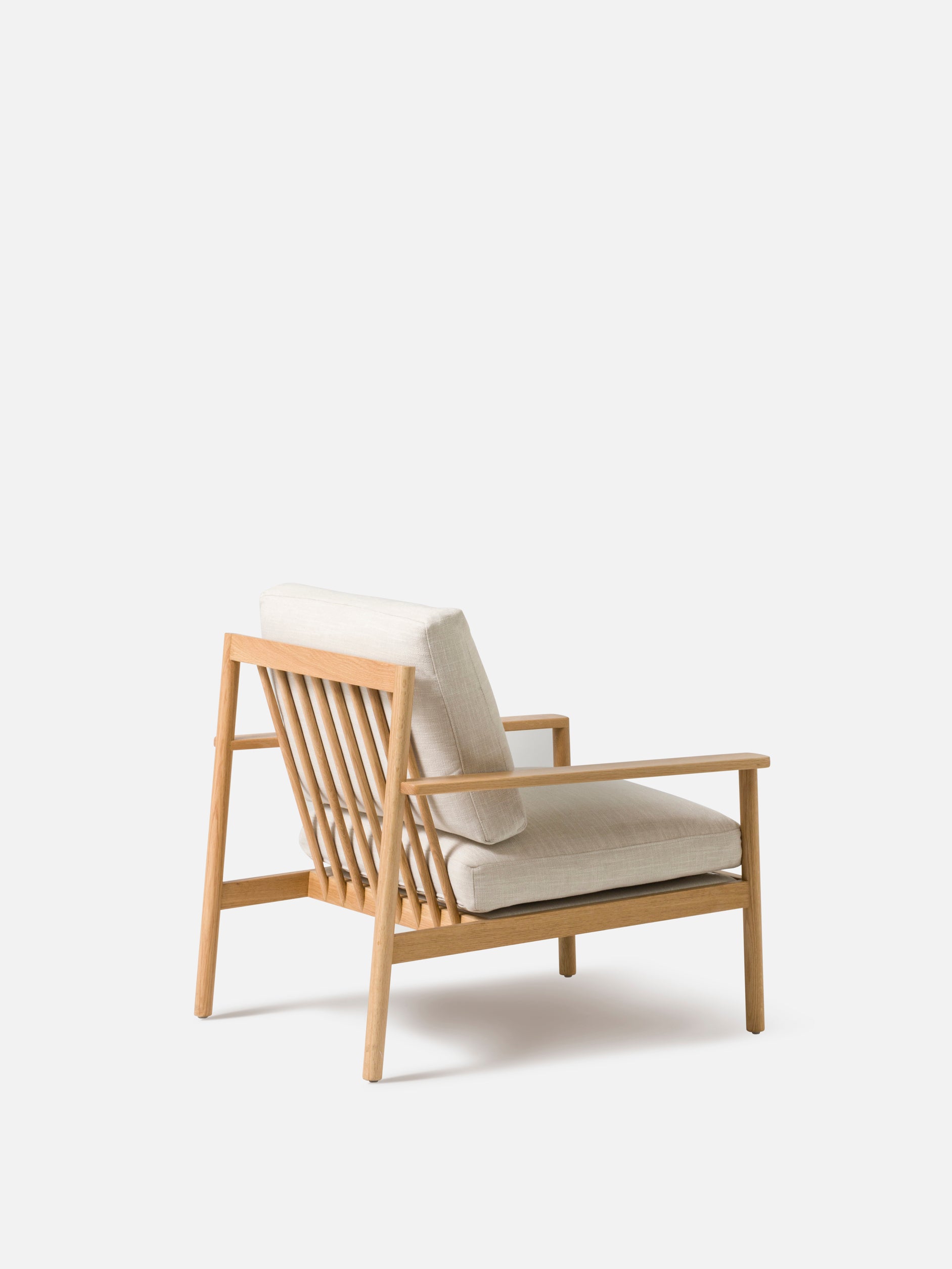 Daily Armchair Oak/Stof Flax #03 Ecru / One Size