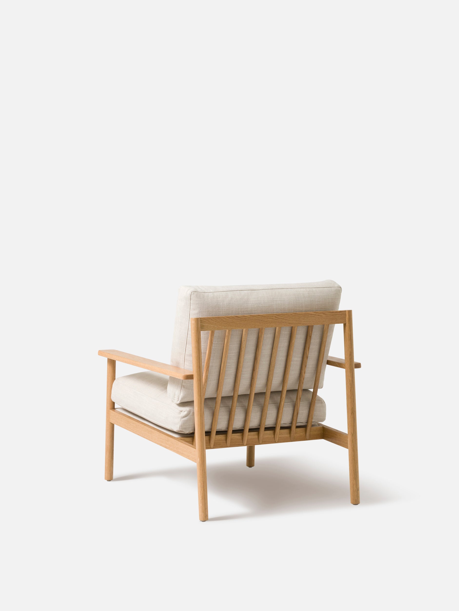 Daily Armchair Oak/Stof Flax #03 Ecru / One Size