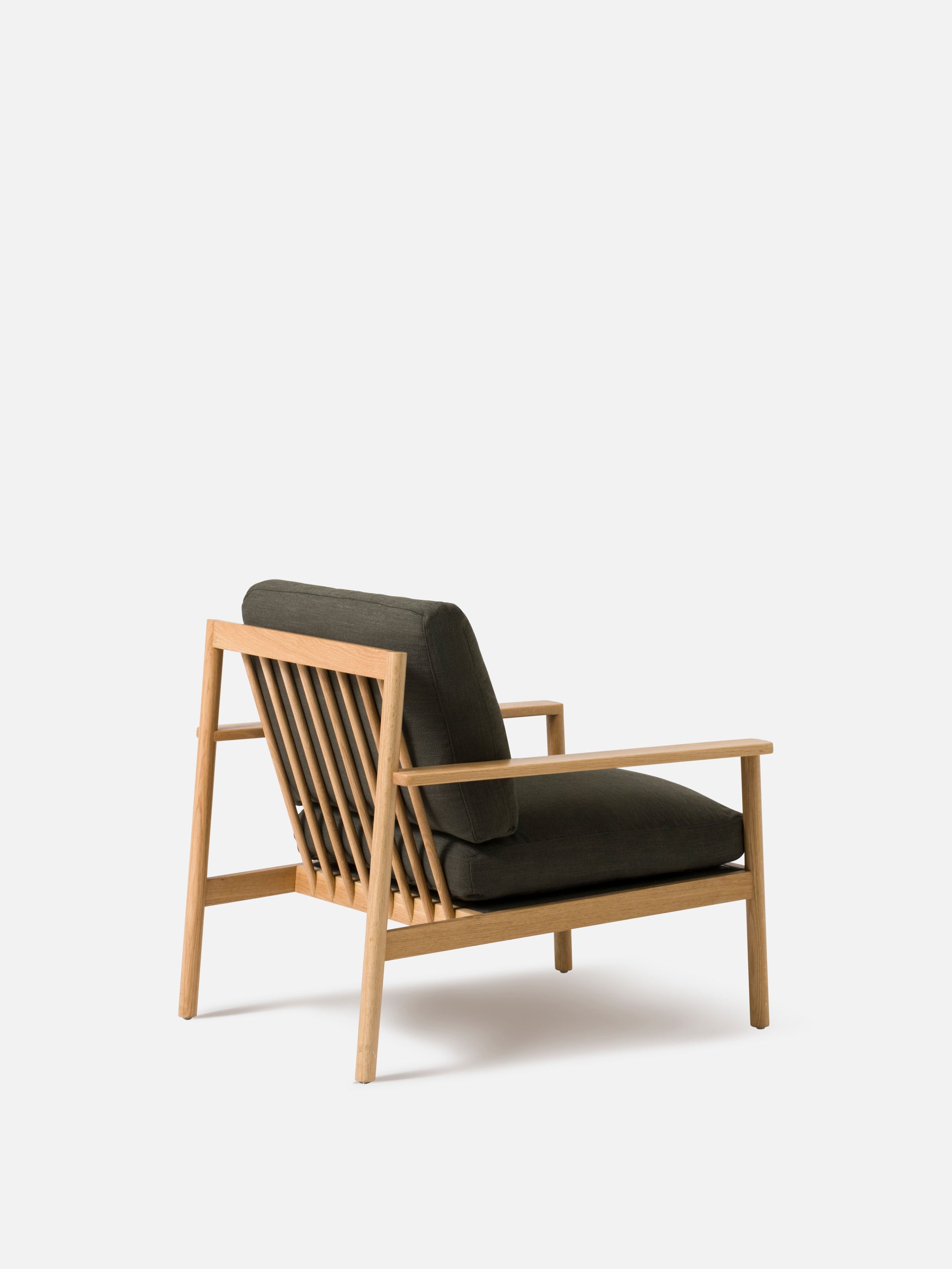 Daily Armchair Oak/Stof Flax #45 Olive / One Size