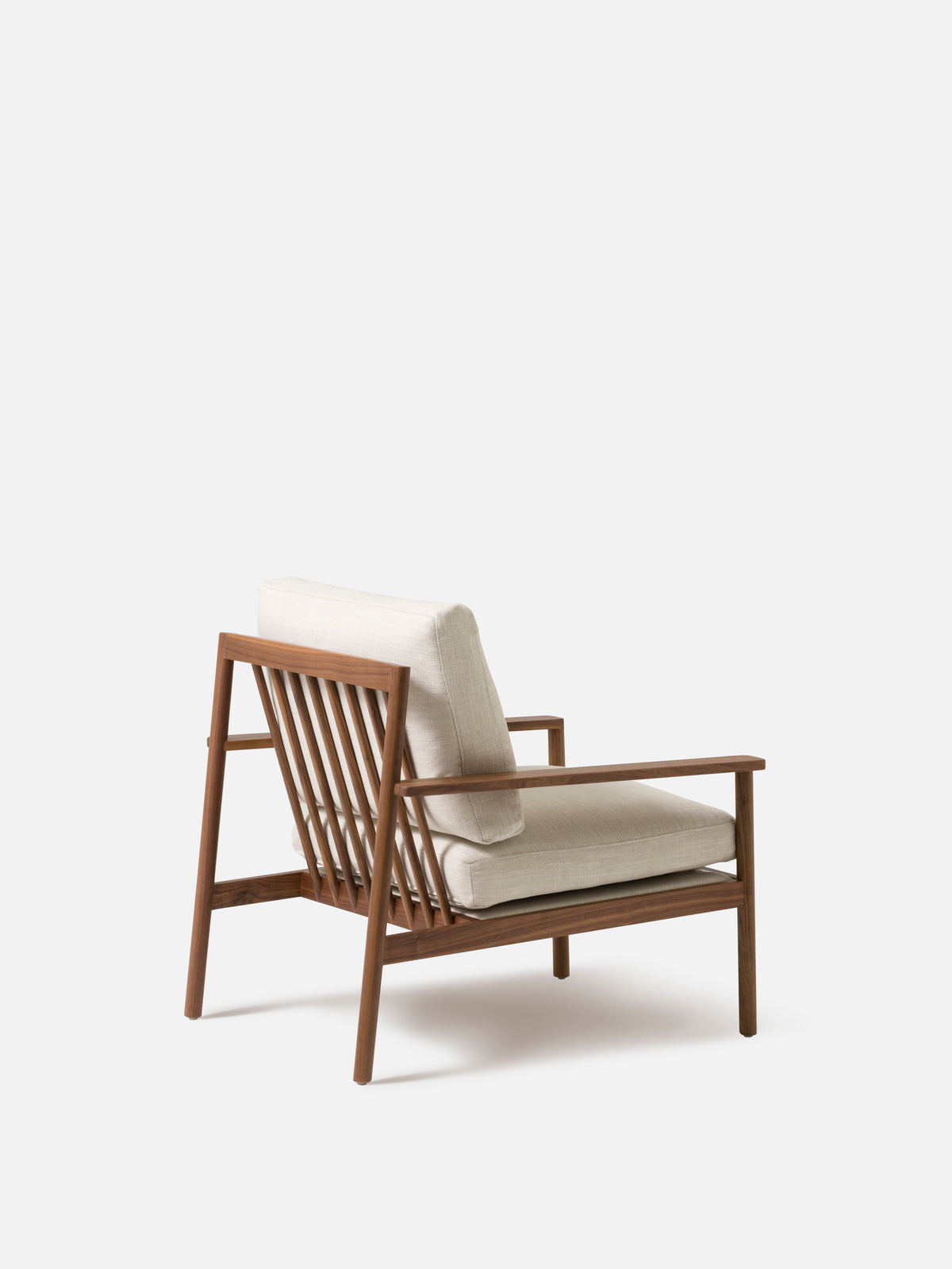 Daily Armchair Walnut/Stof Flax #03 Ecru / One Size