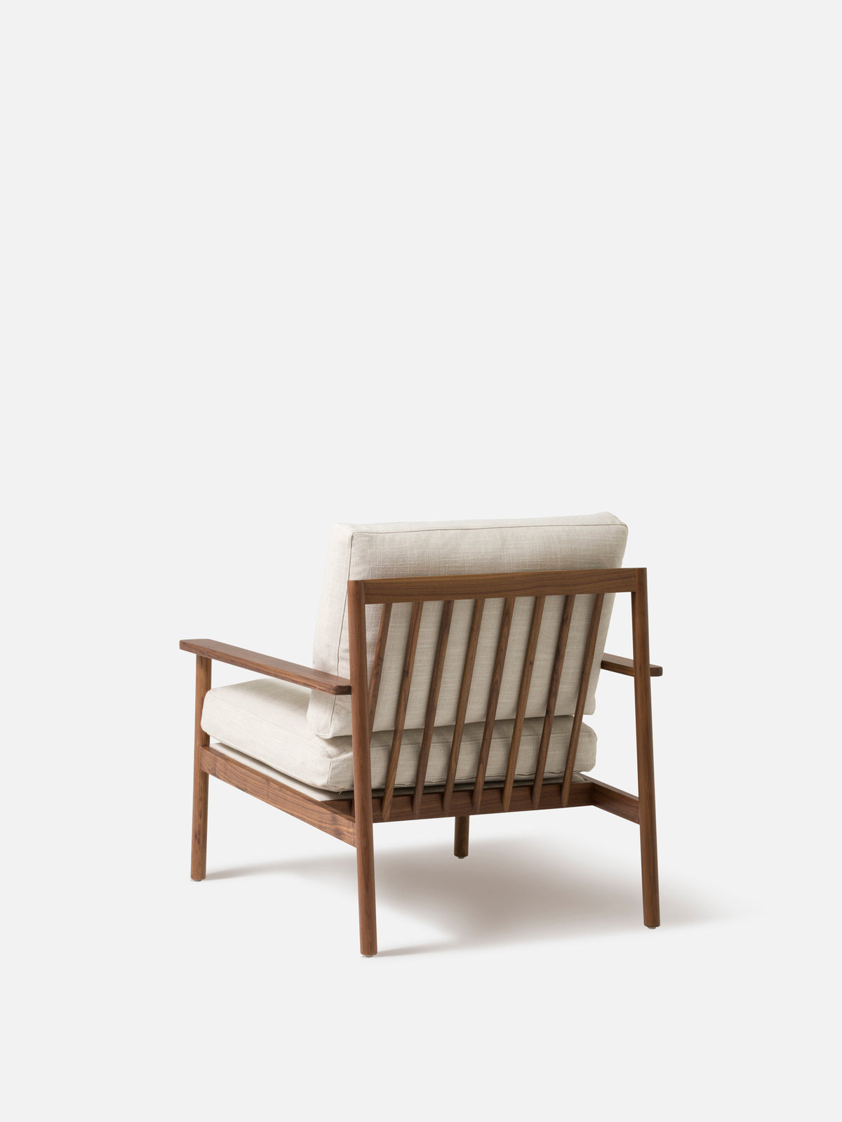 Daily Armchair Walnut/Stof Flax #03 Ecru / One Size