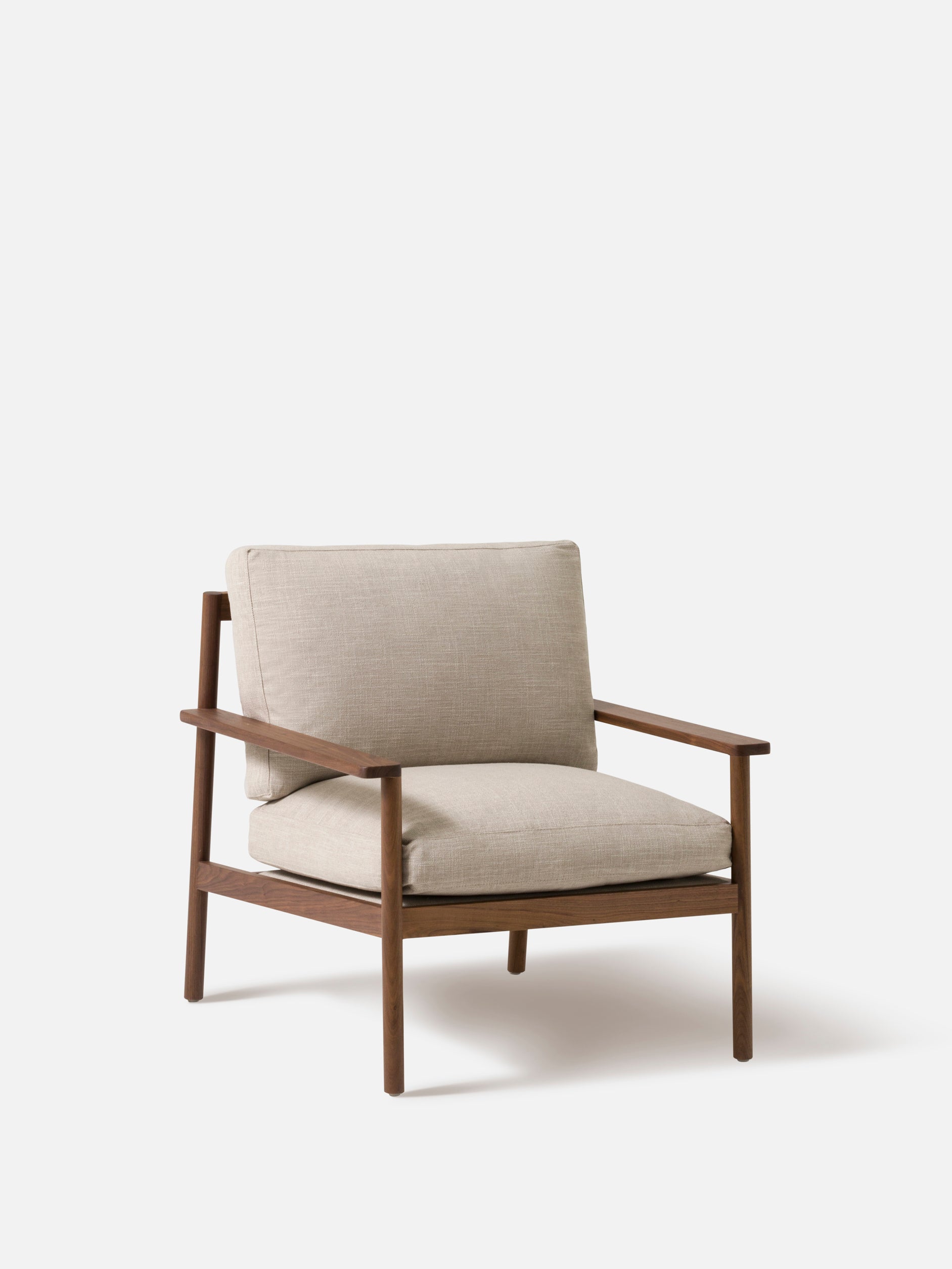 Daily Armchair Walnut/Stof Flax #10 Beige / One Size