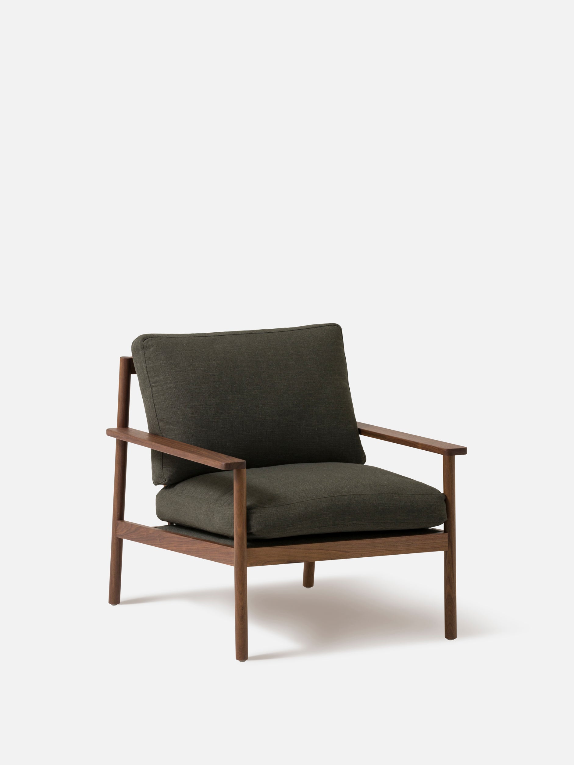Daily Armchair Walnut/Stof Flax #45 Olive / One Size