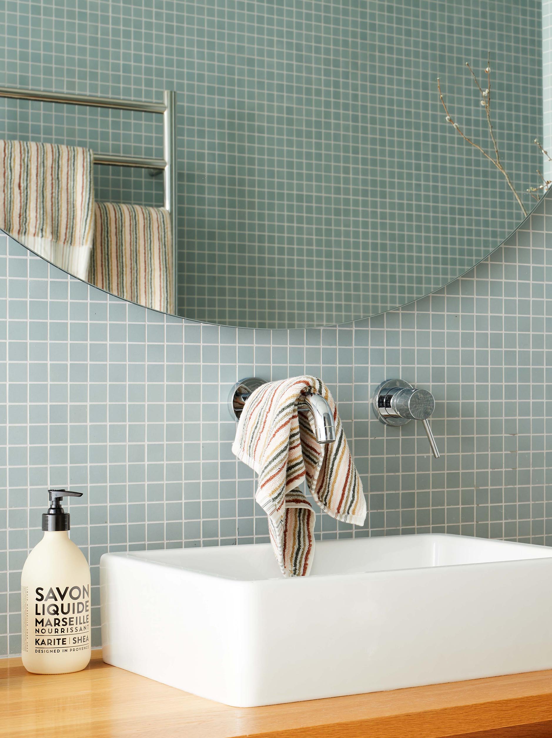 Alice Cotton Bath Towel Range Moss/Multi / Face Cloth
