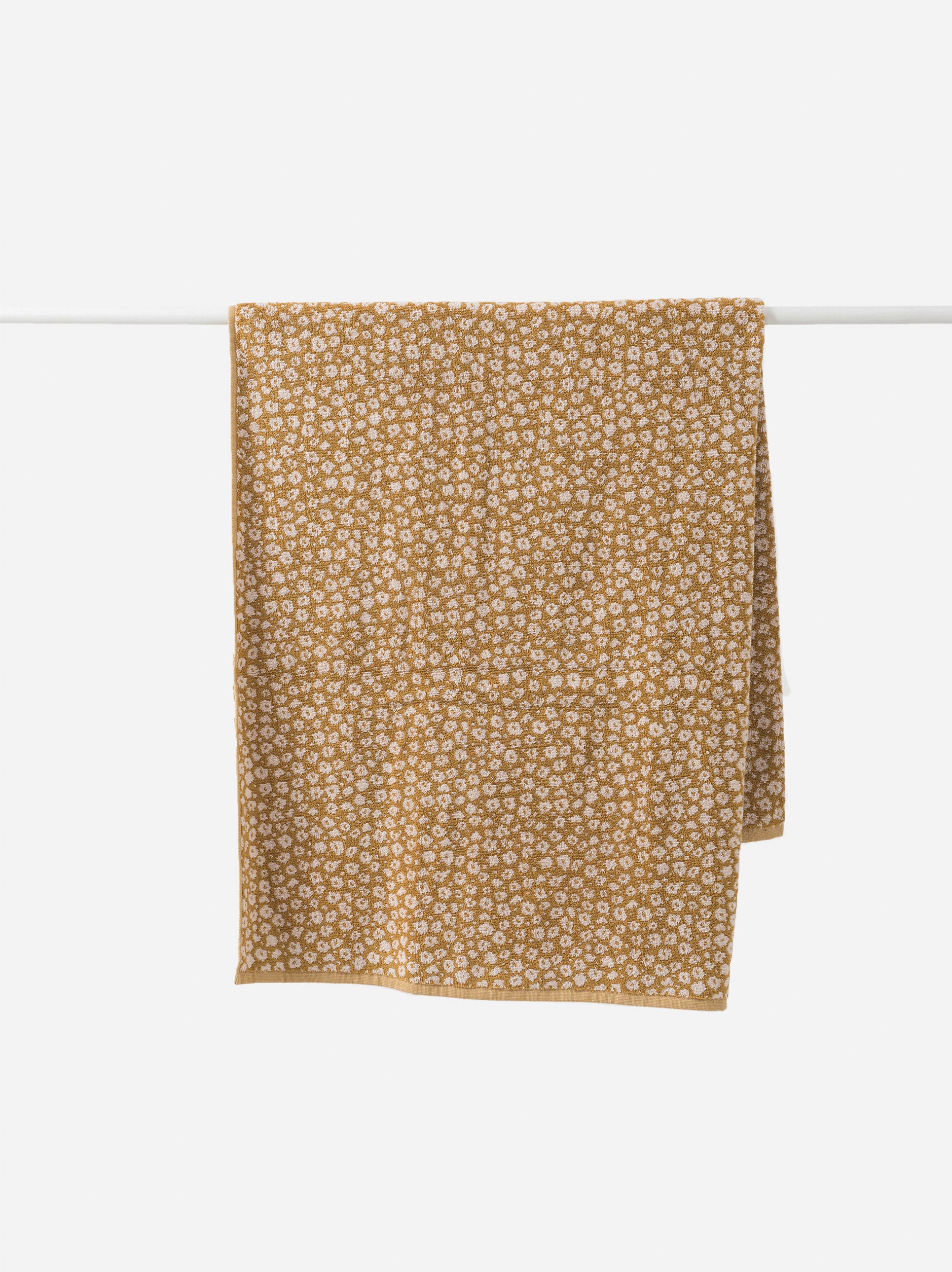 Forget Me Not Cotton Bath Towel Citron / Bath Towel