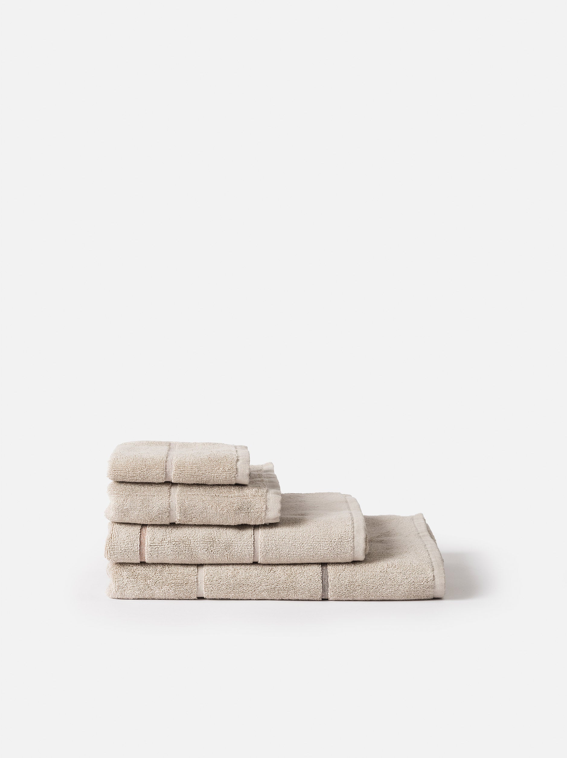 Pia Cotton Hand Towel Oat/Multi / Hand Towel