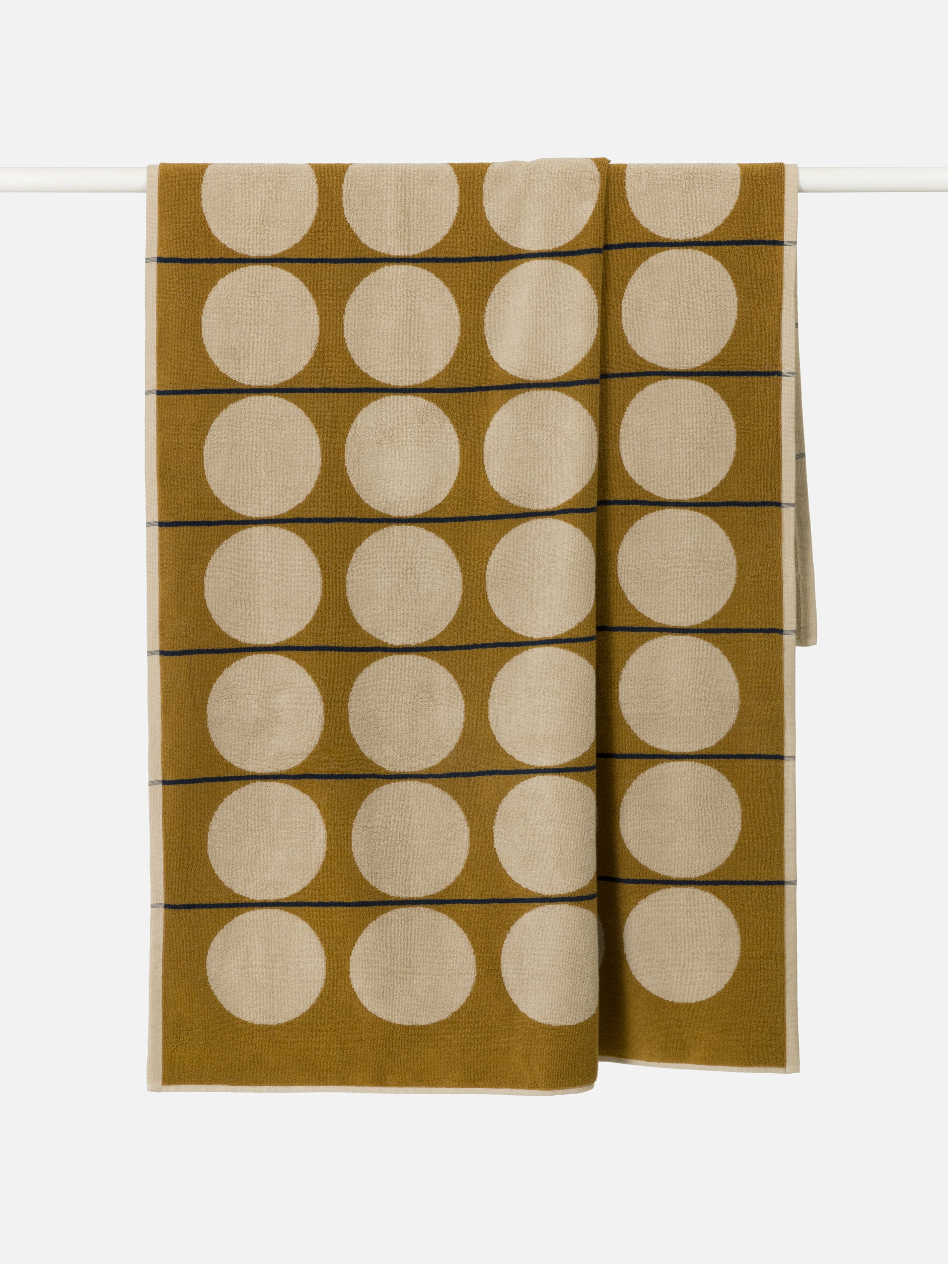 Abacus Beach Towel Oyster/Kumara / 100x180cm