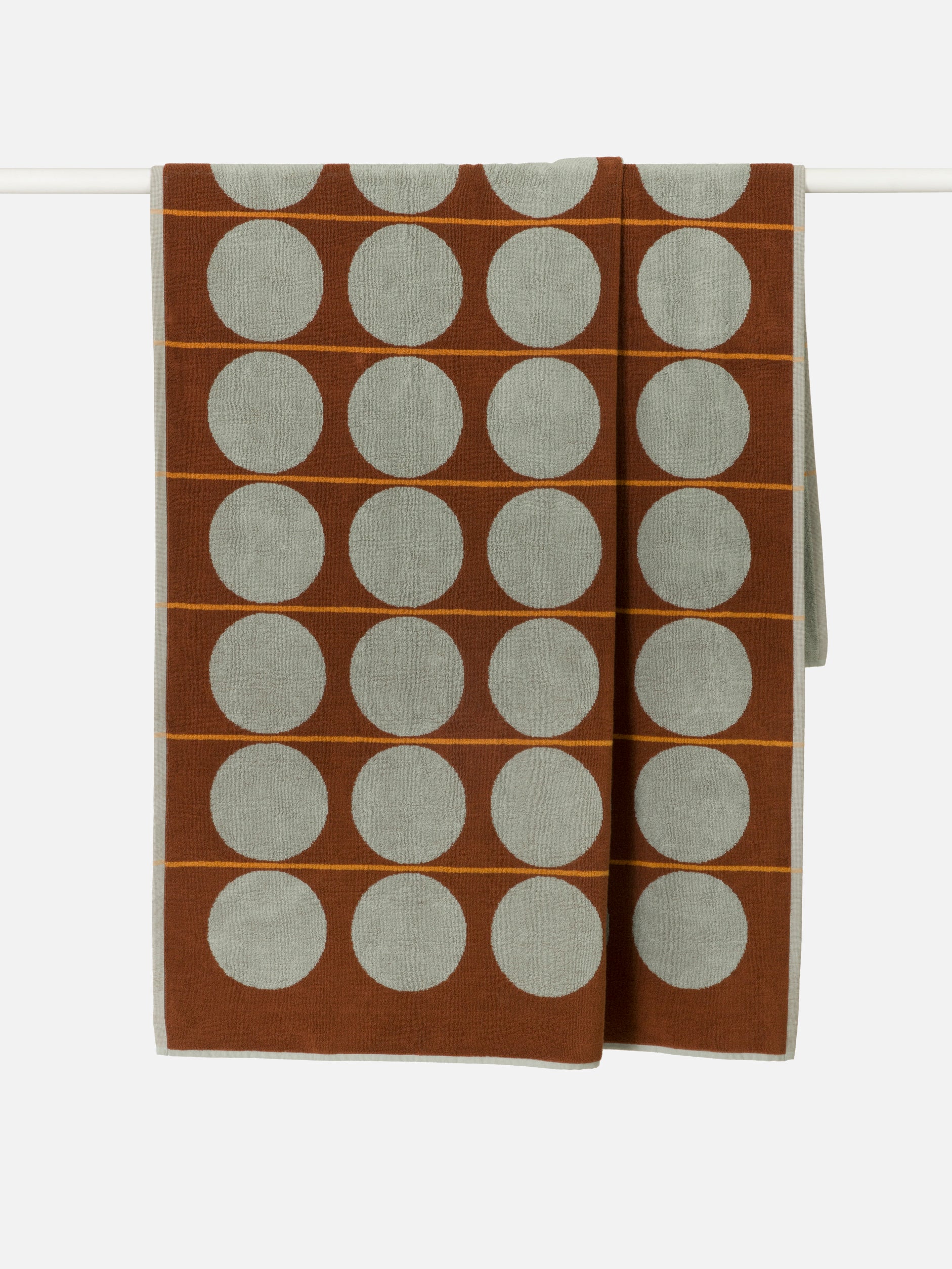 Abacus Beach Towel Mist/Paprika / 100x180cm