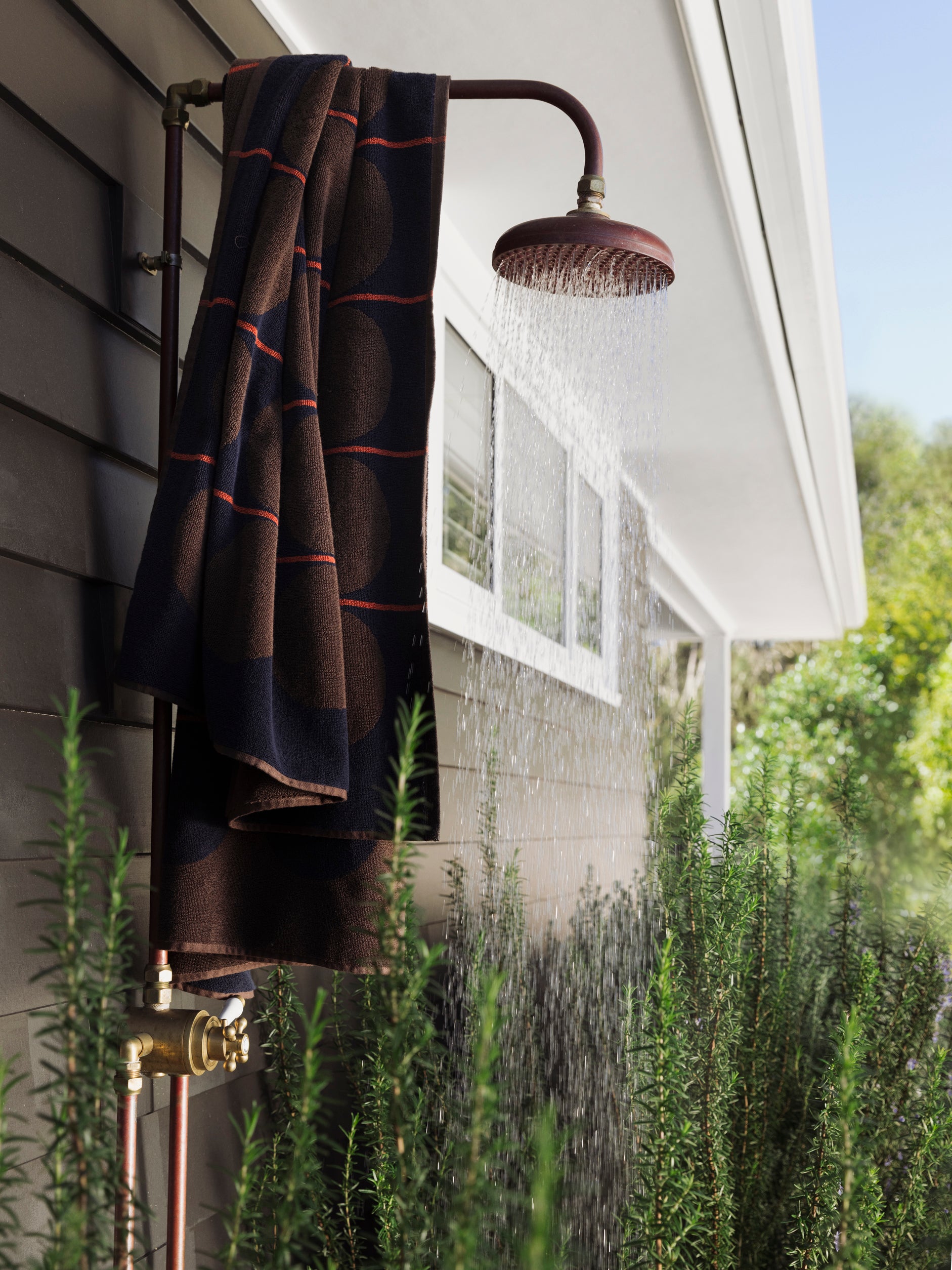 Abacus Beach Towel Rye/Tamarillo / 100x180cm