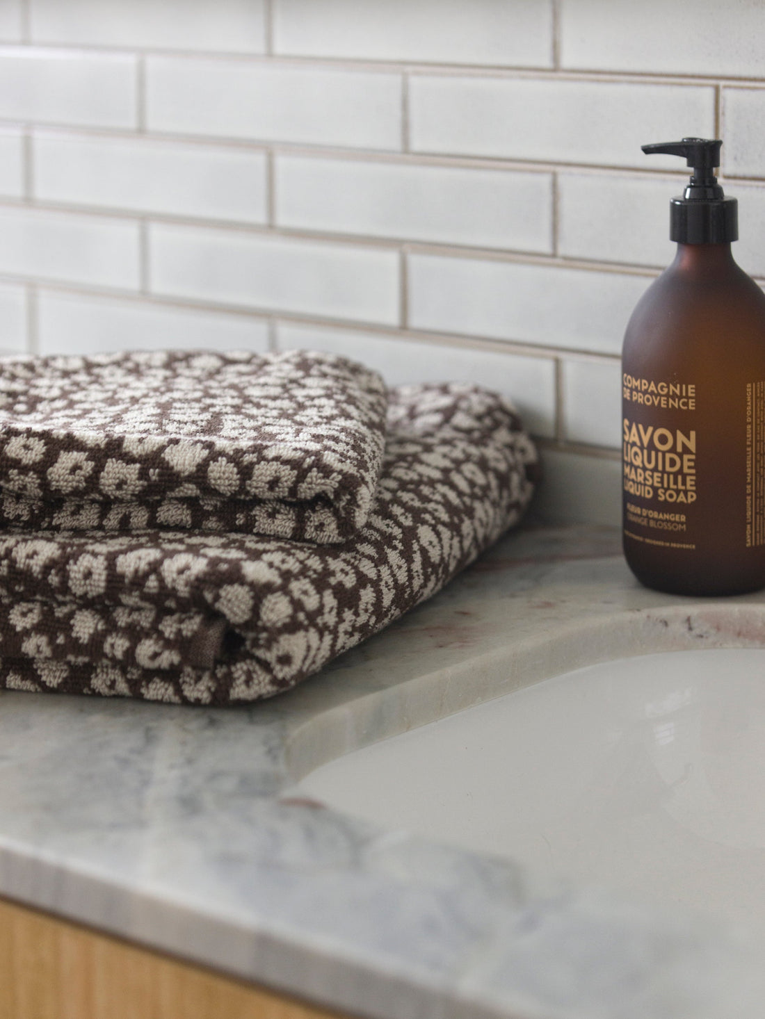 Forget Me Not Cotton Bath Towel Range Rye/Oat / Hand Towel