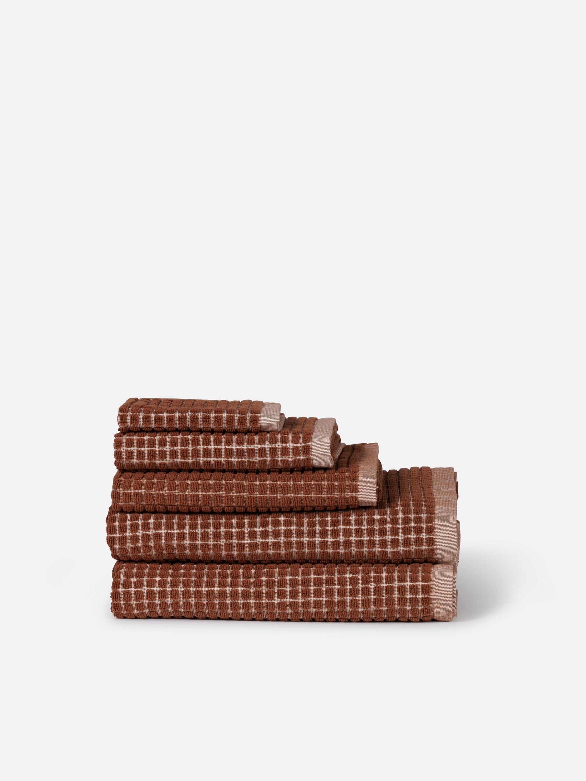 Nero Cotton Towel Range Paprika/Cream / Hand Towel