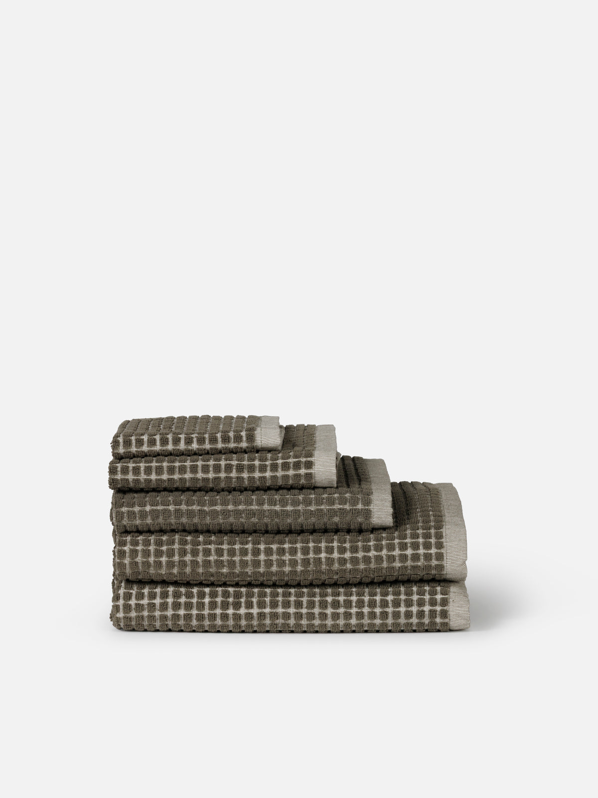 Nero Cotton Towel Range Ivy/Cream / Bath Mat