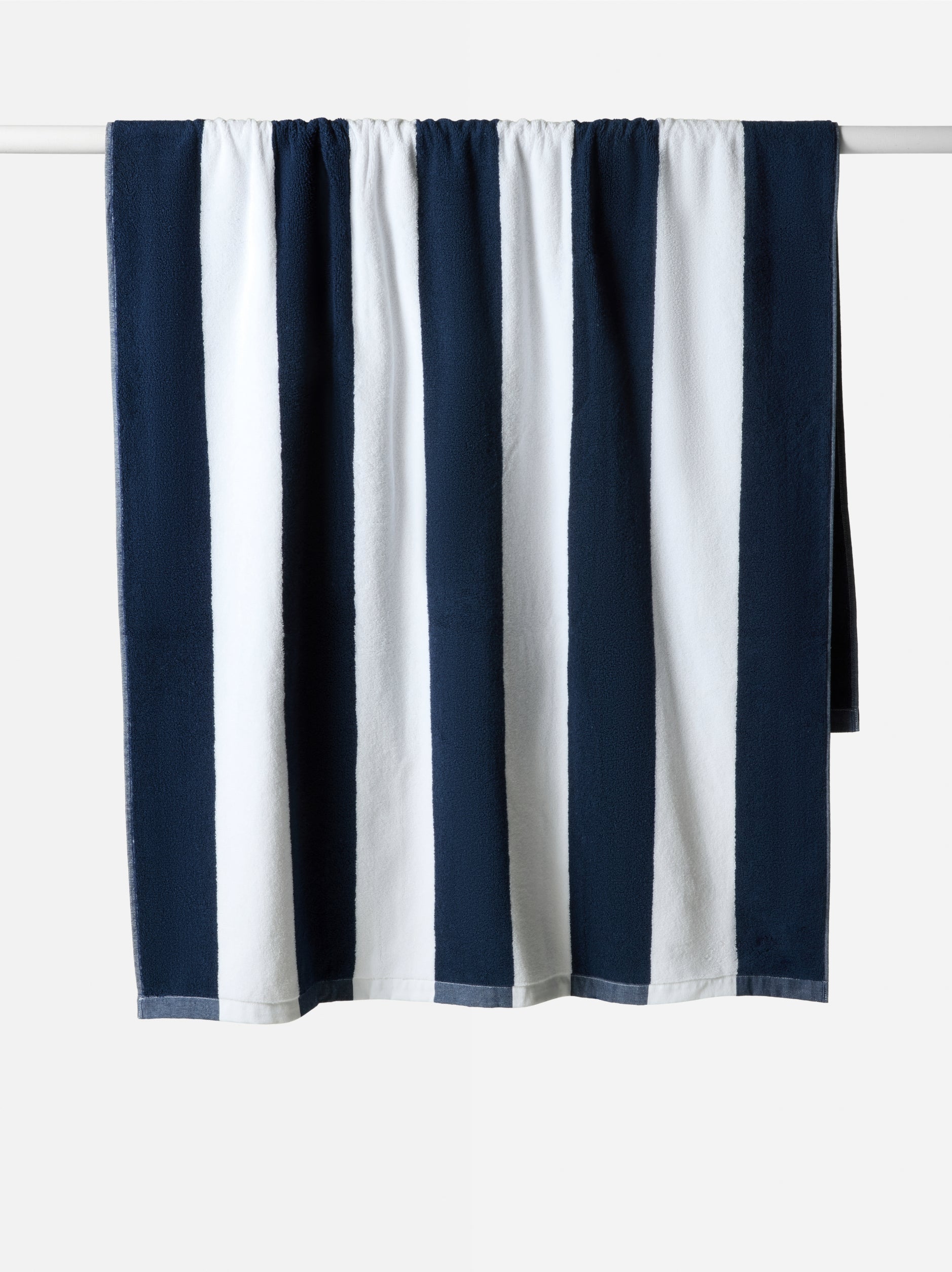 Stripe Beach Towel Navy/White / 90x170cm
