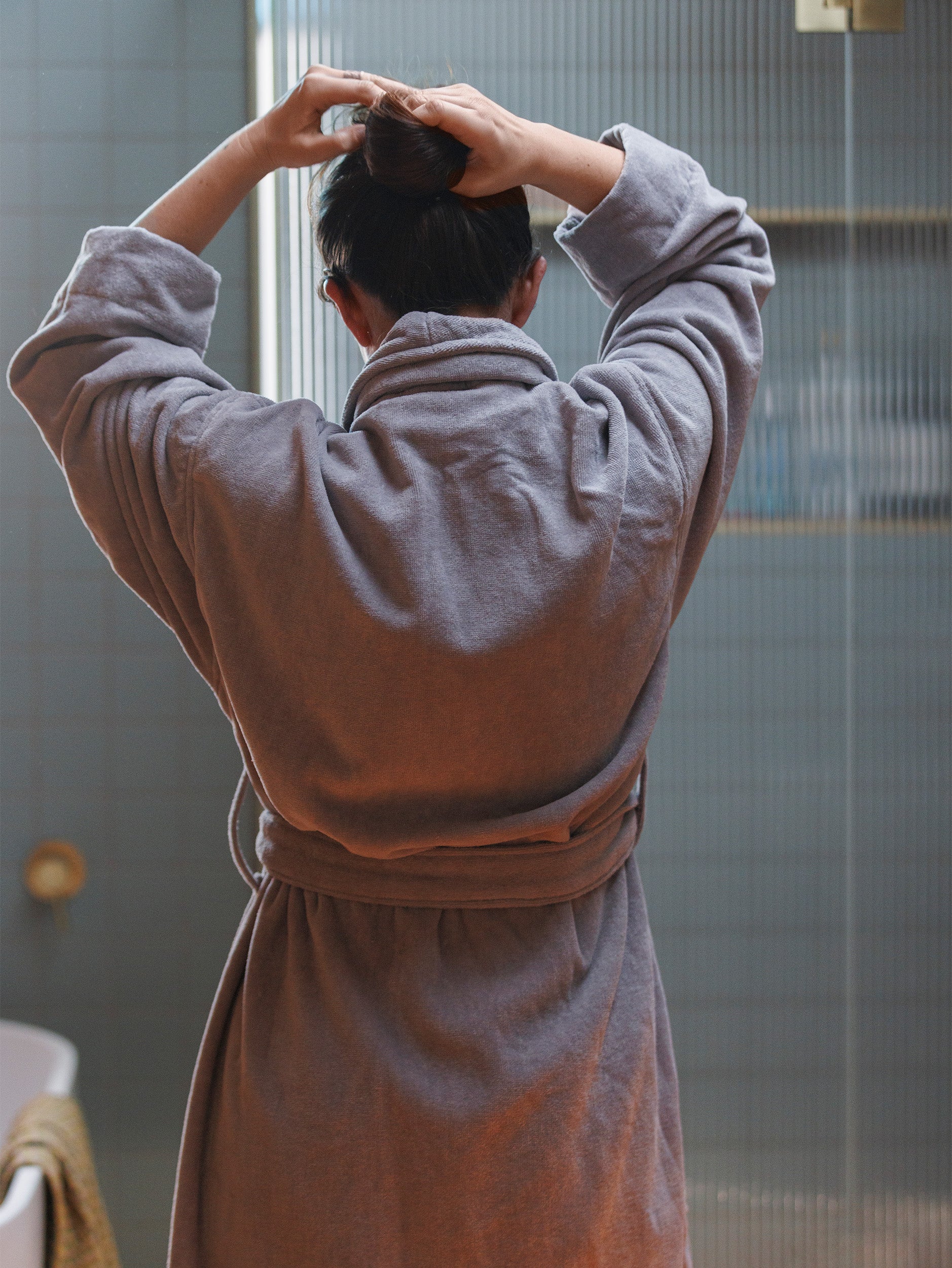 Velour Cotton Robe Pansy / Small