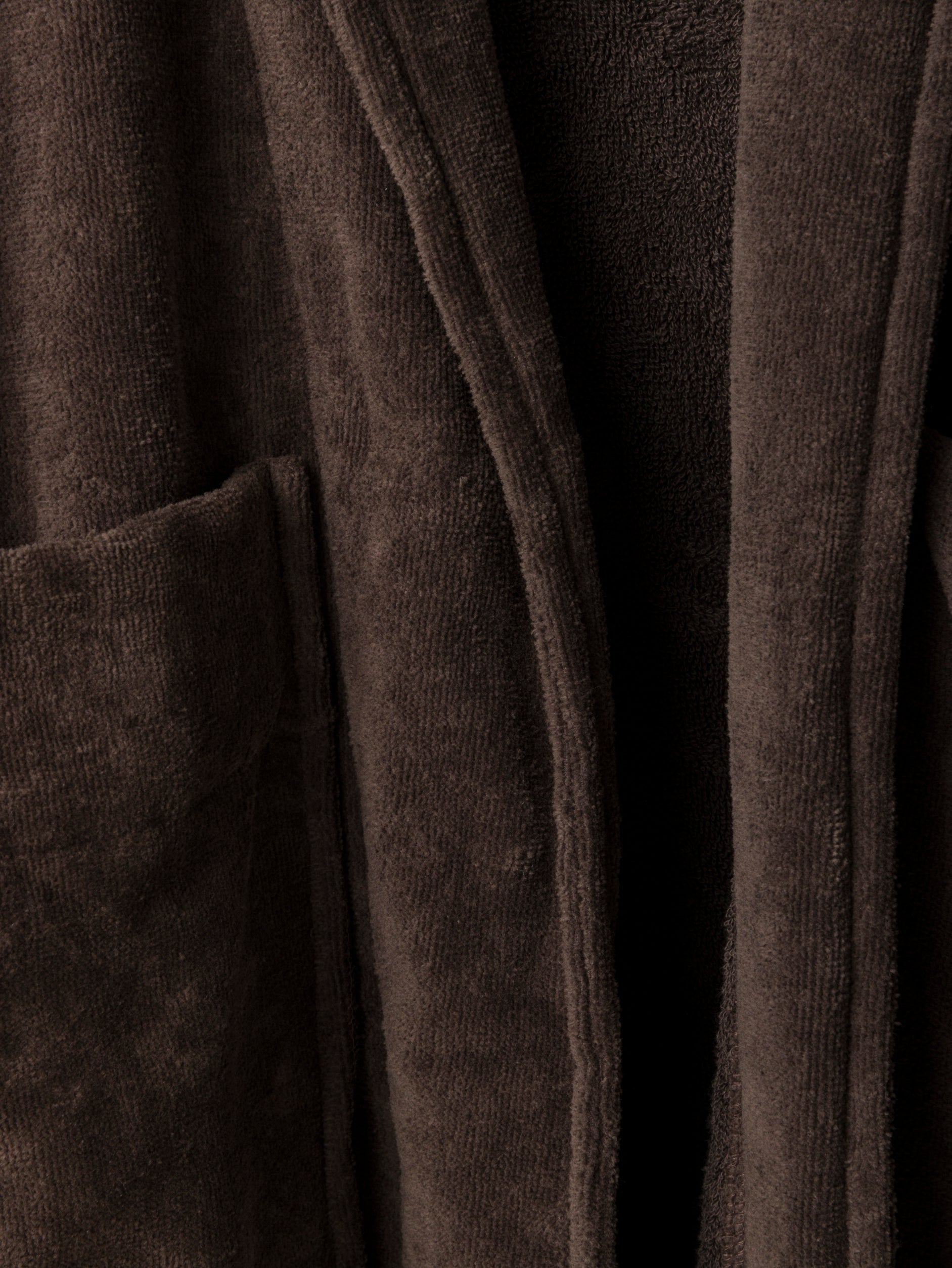 Velour Cotton Robe Cocoa / Large