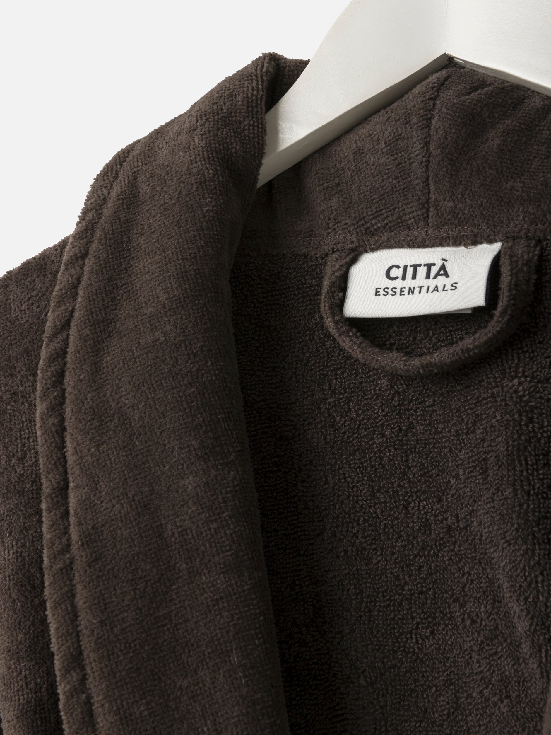 Velour Cotton Robe Cocoa / Medium