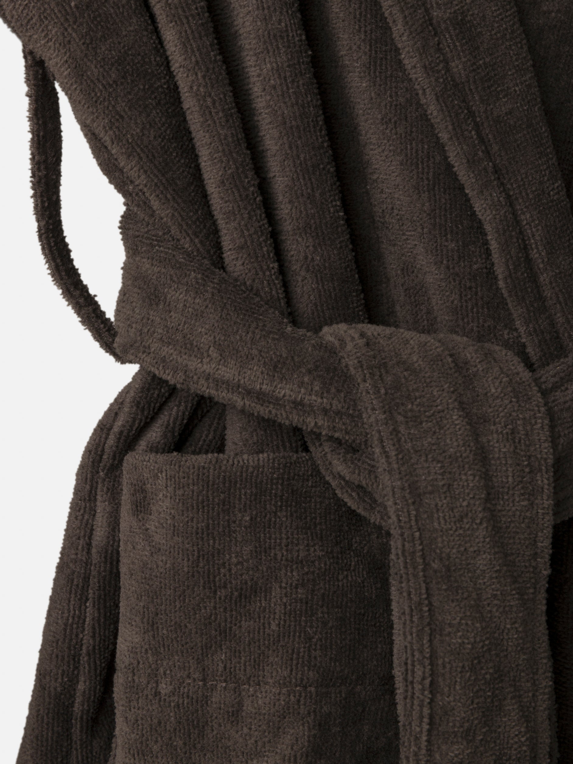 Velour Cotton Robe Cocoa / Small