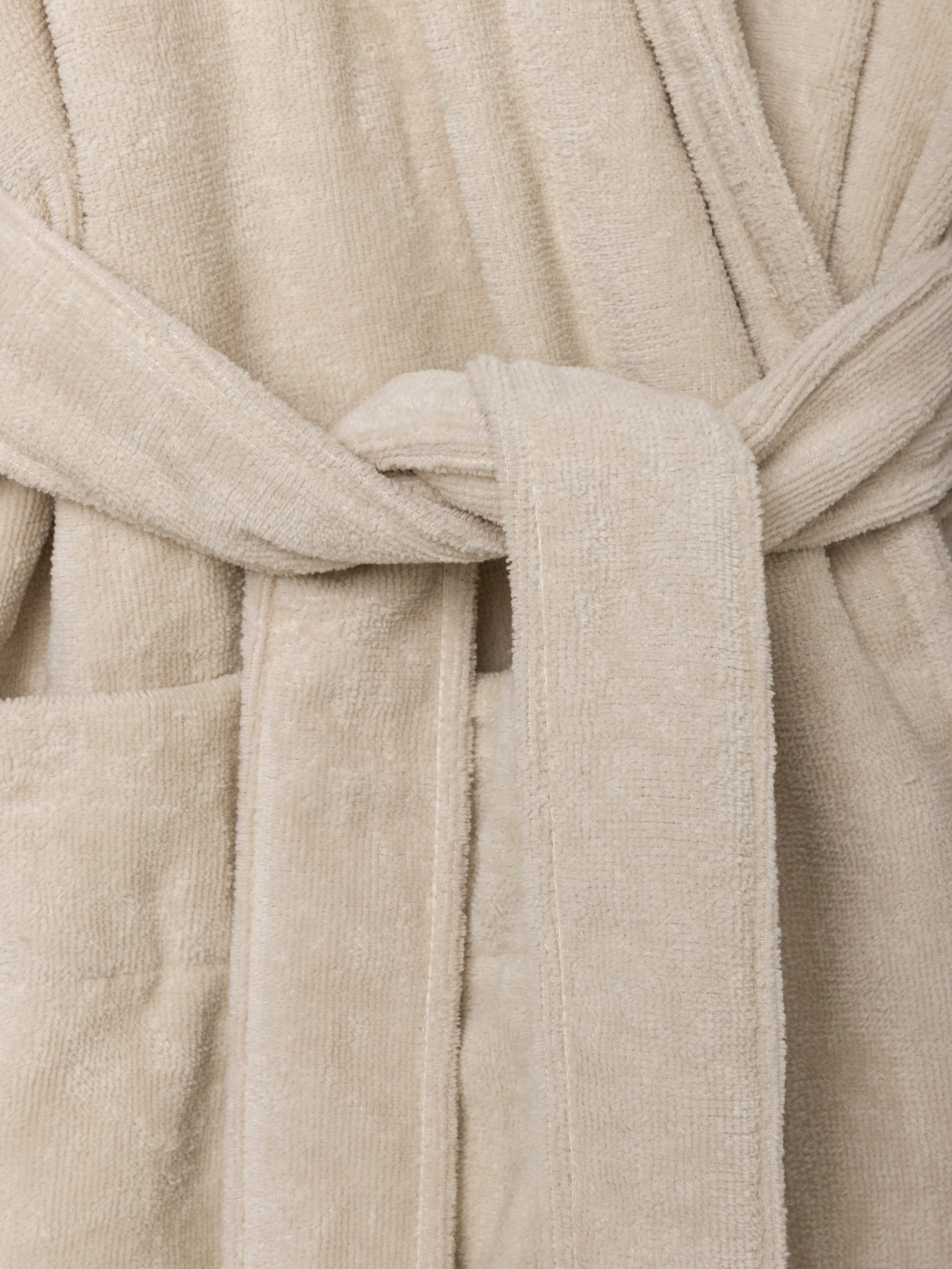 Velour Cotton Robe Oat / X-Large
