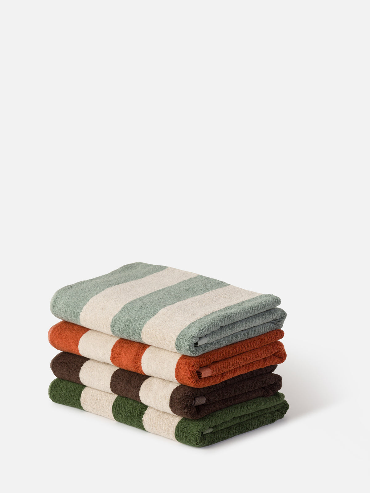 Striped Beach Towel Cloud/Bone / 90x170cm